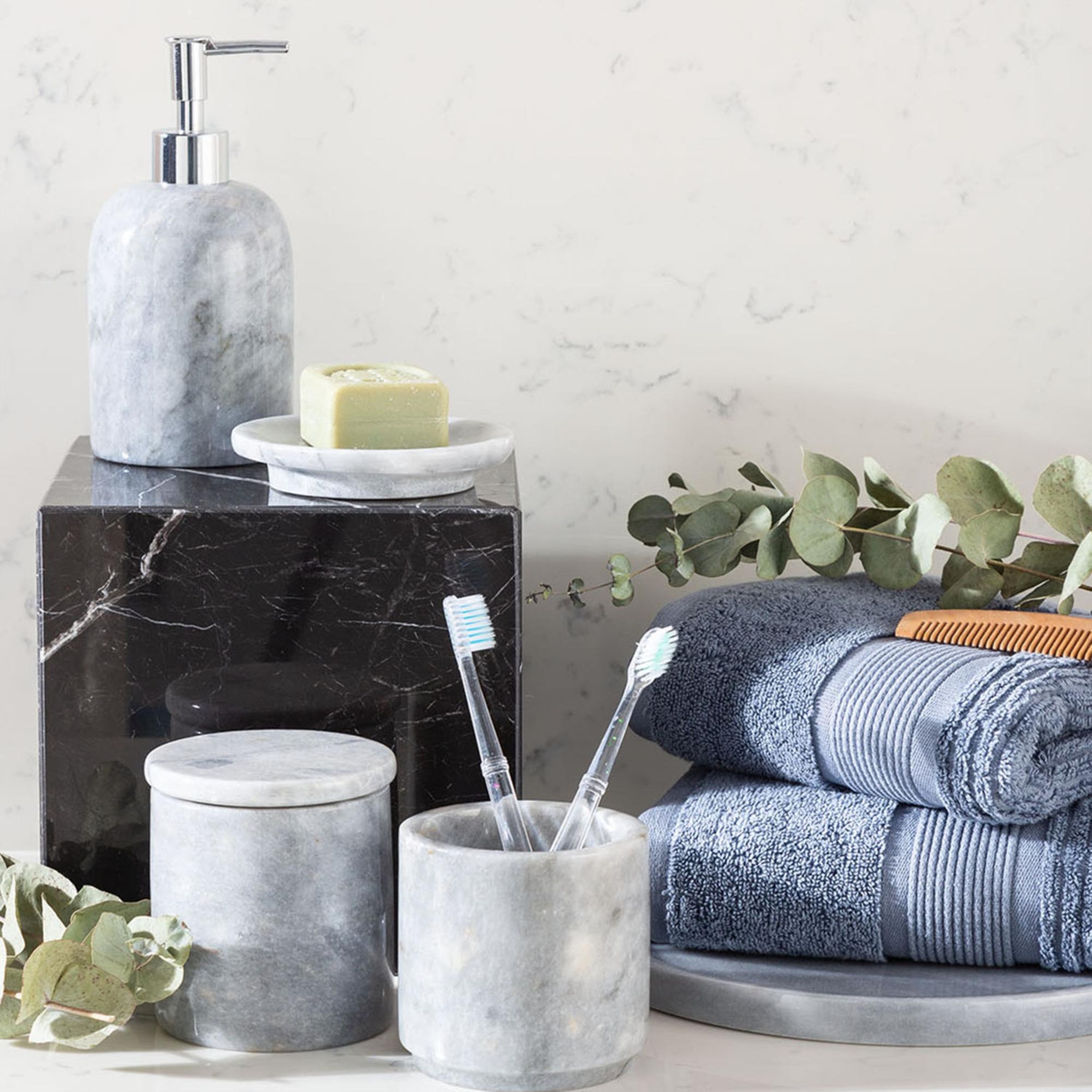 MARBLE GRİ 5'Lİ BANYO SETİ