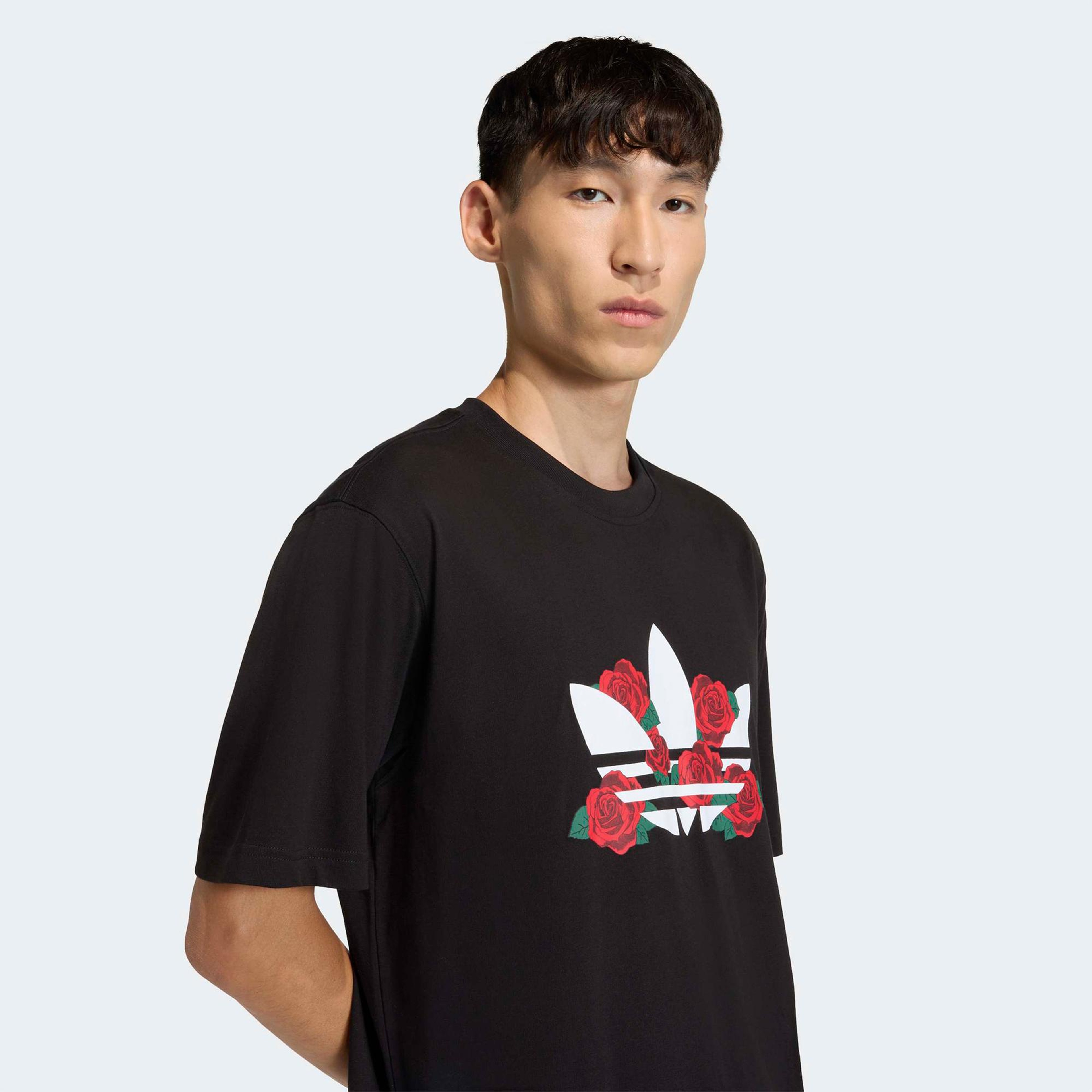 adidas Trefoil Series Roses Erkek Siyah T-Shirt