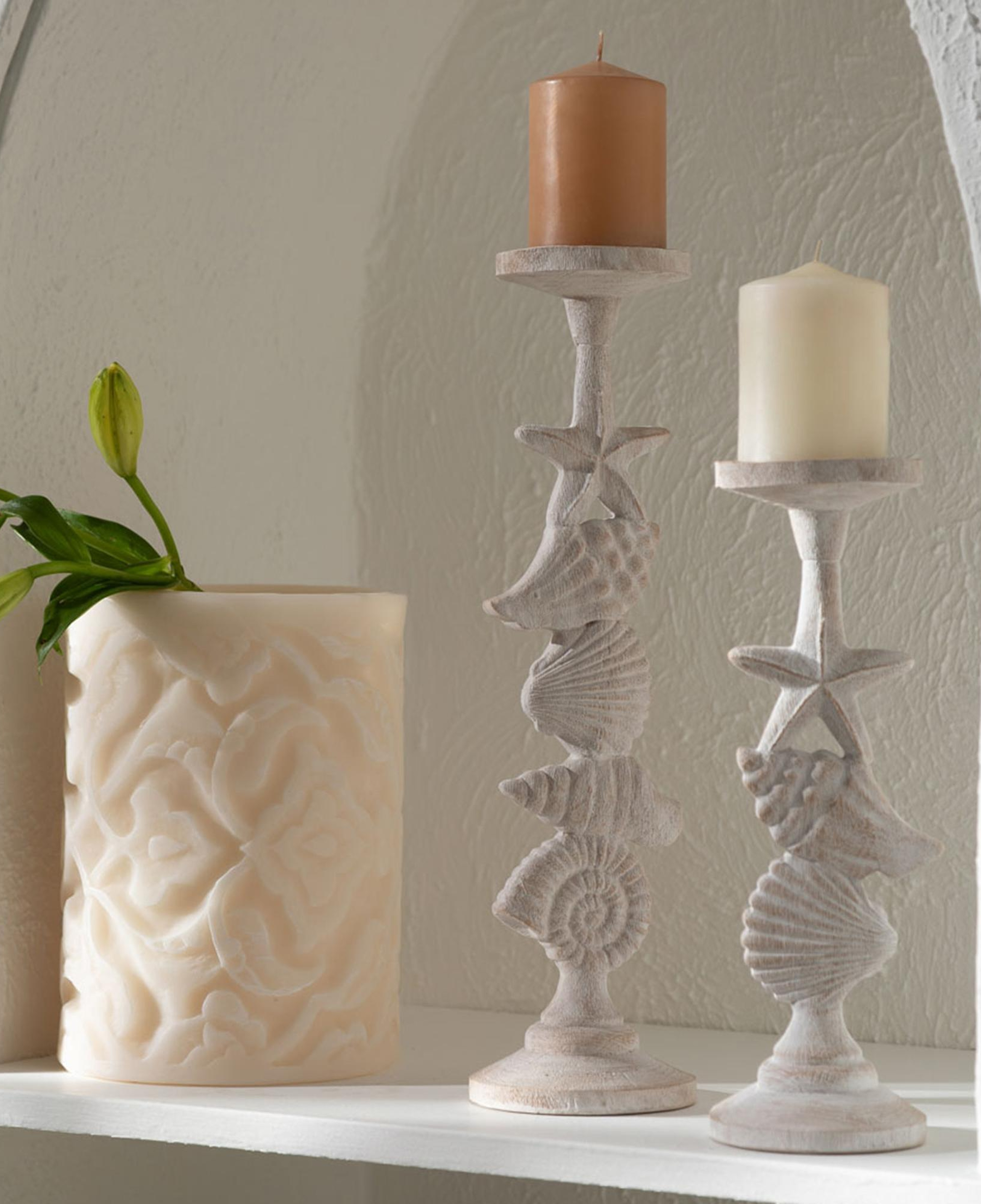 SEA WORLD MUMLUK BEYAZ 10X10X32 CM