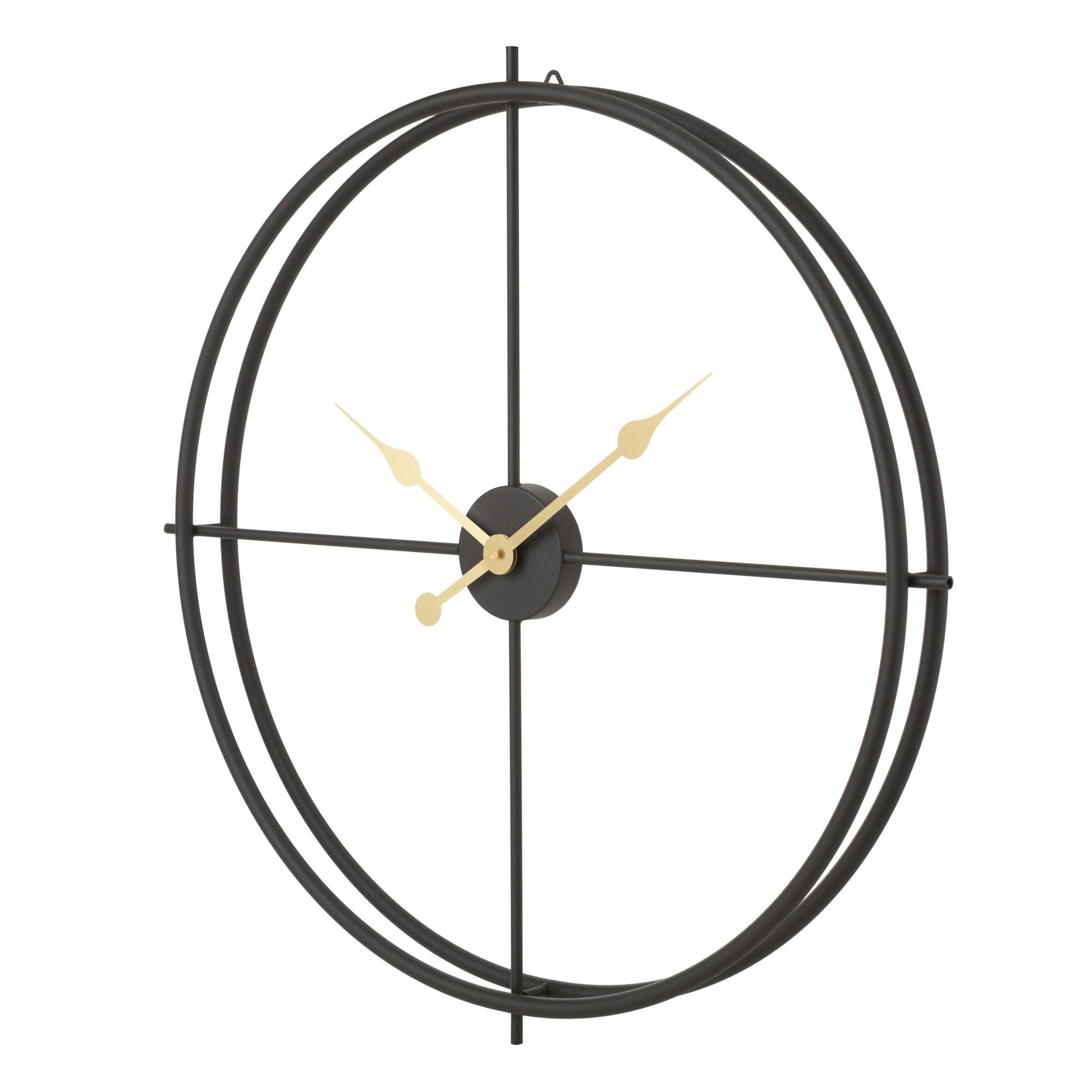 CLARA BLACK DUVAR SAATİ 60CM