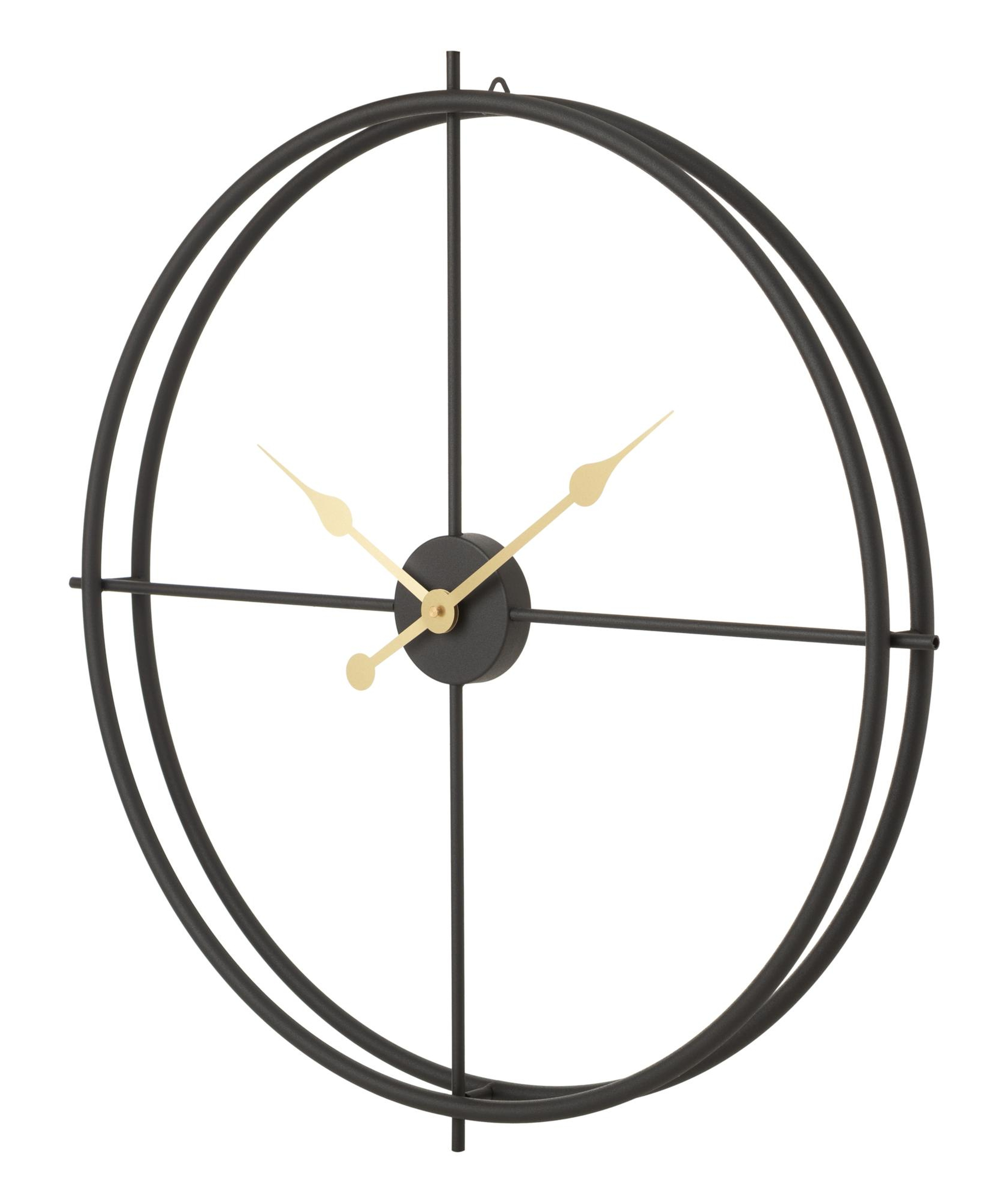 CLARA BLACK DUVAR SAATİ 60CM