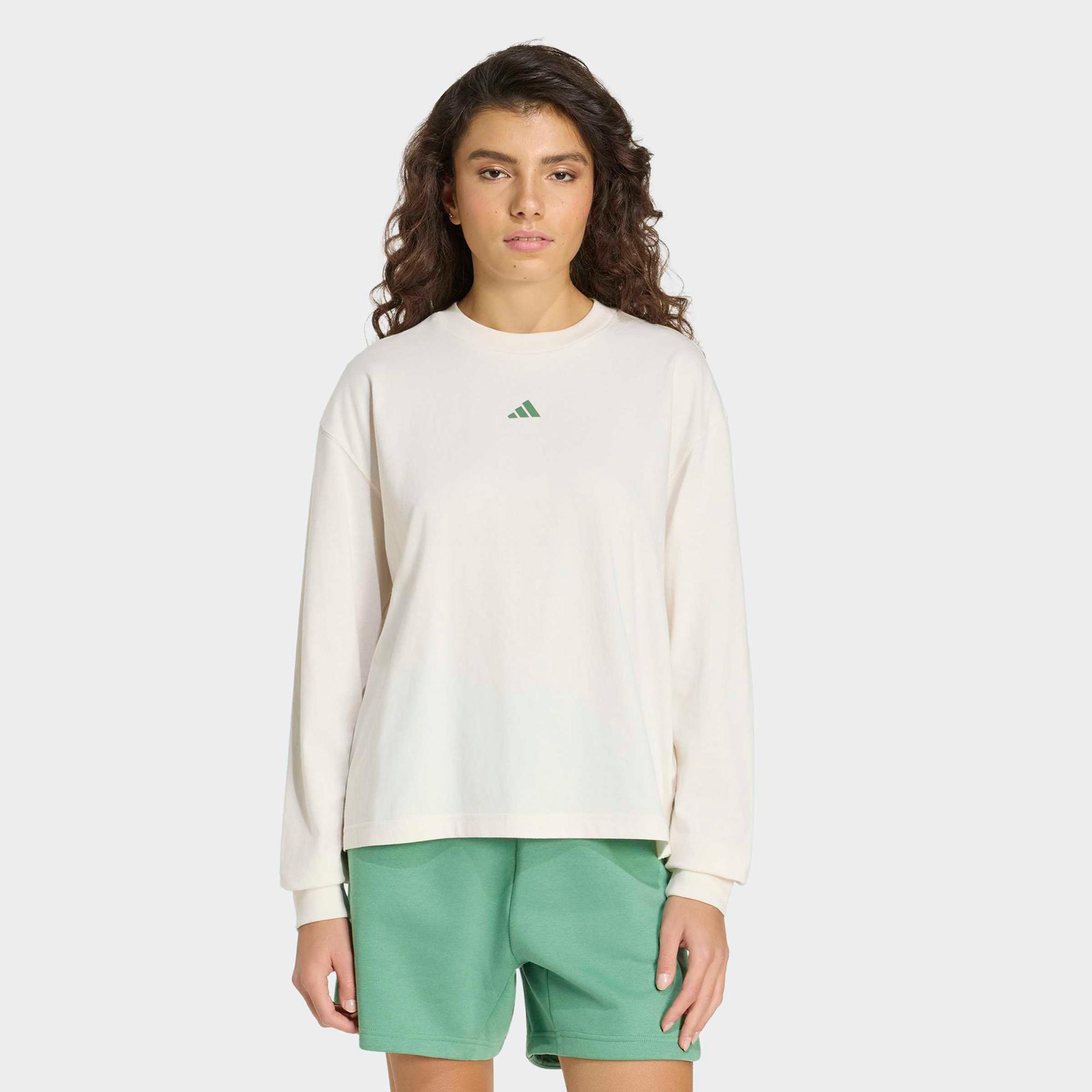 adidas Kadın Beyaz Sweatshirt