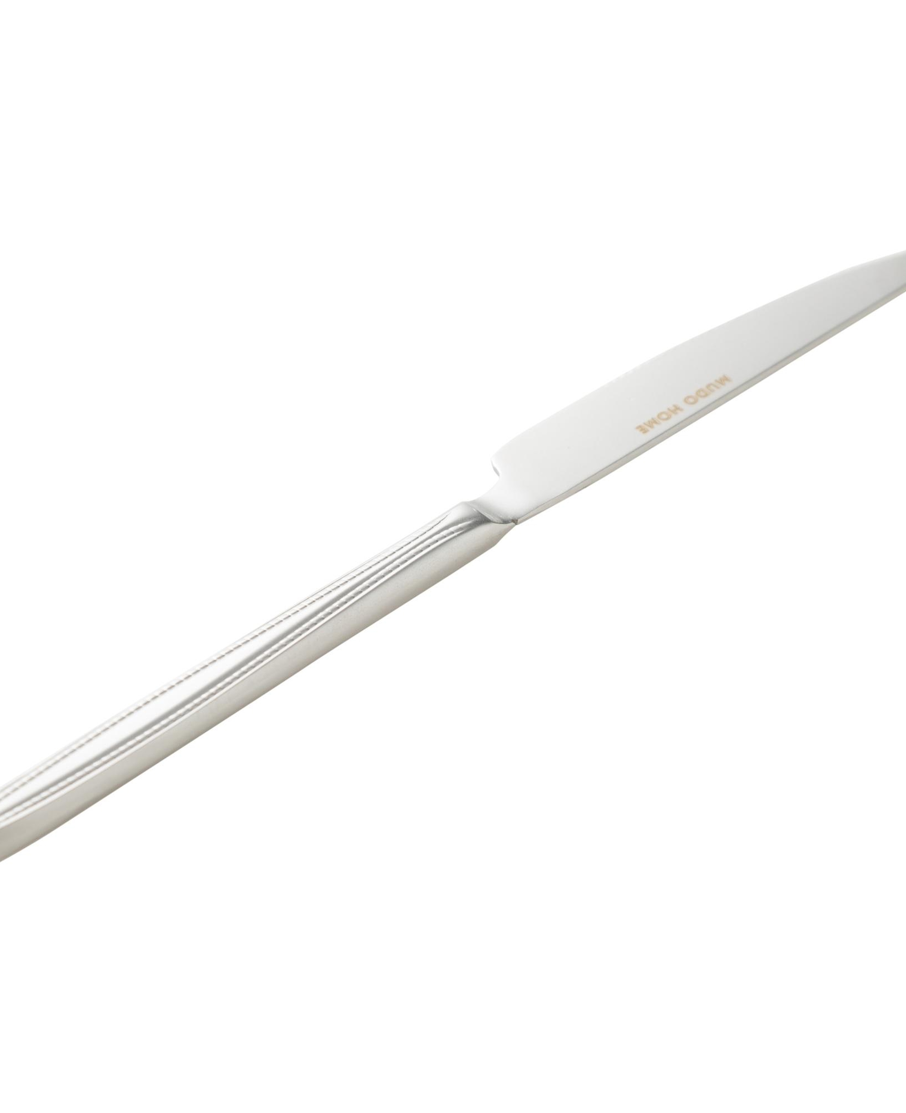 ESSEN 18 PARÇA TATLI ÇATAL KAŞIK BIÇAK SETİ MAT GÜMÜŞ