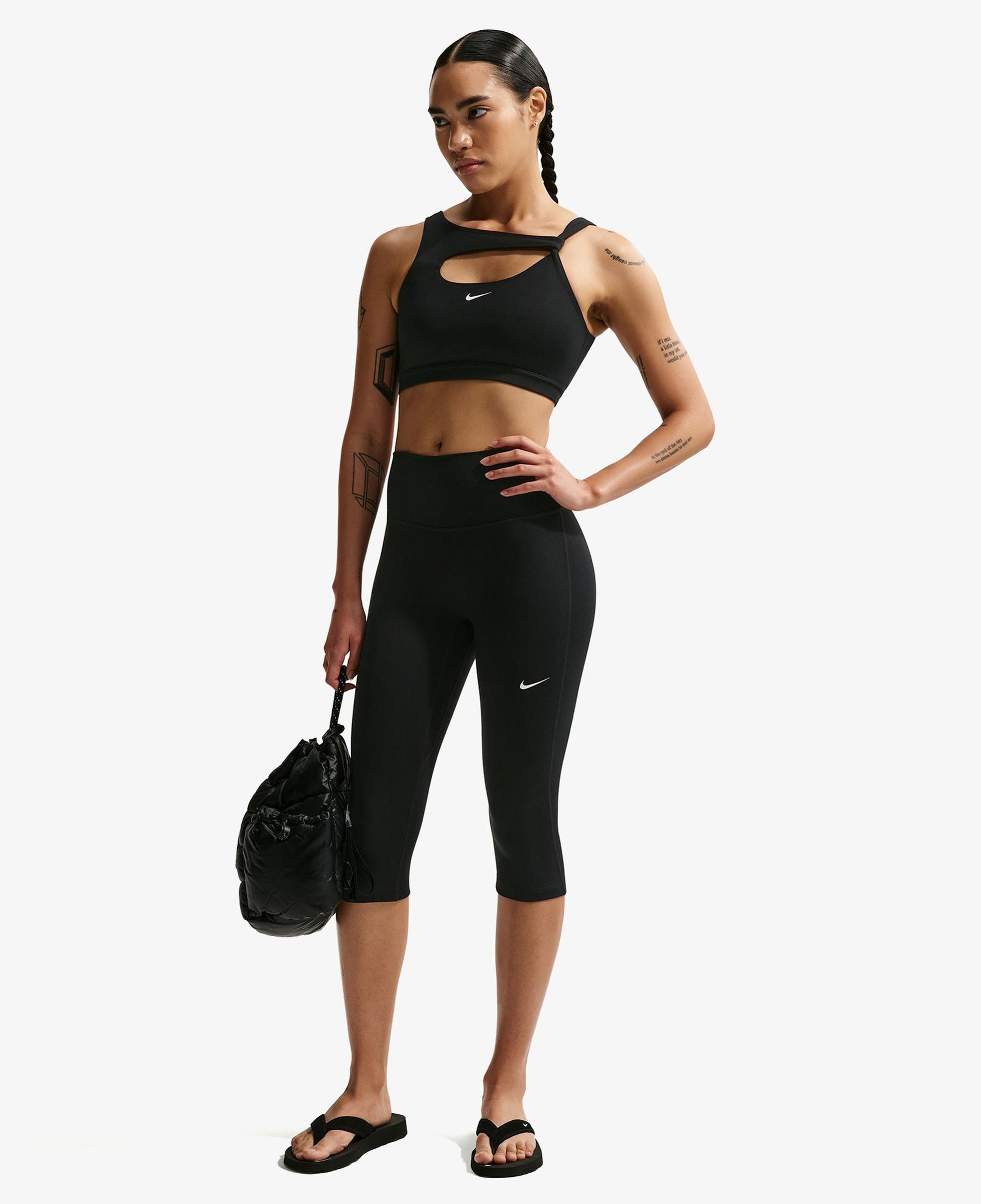 Nike Dri-Fit One Yüksek Belli Kadın Siyah Tayt