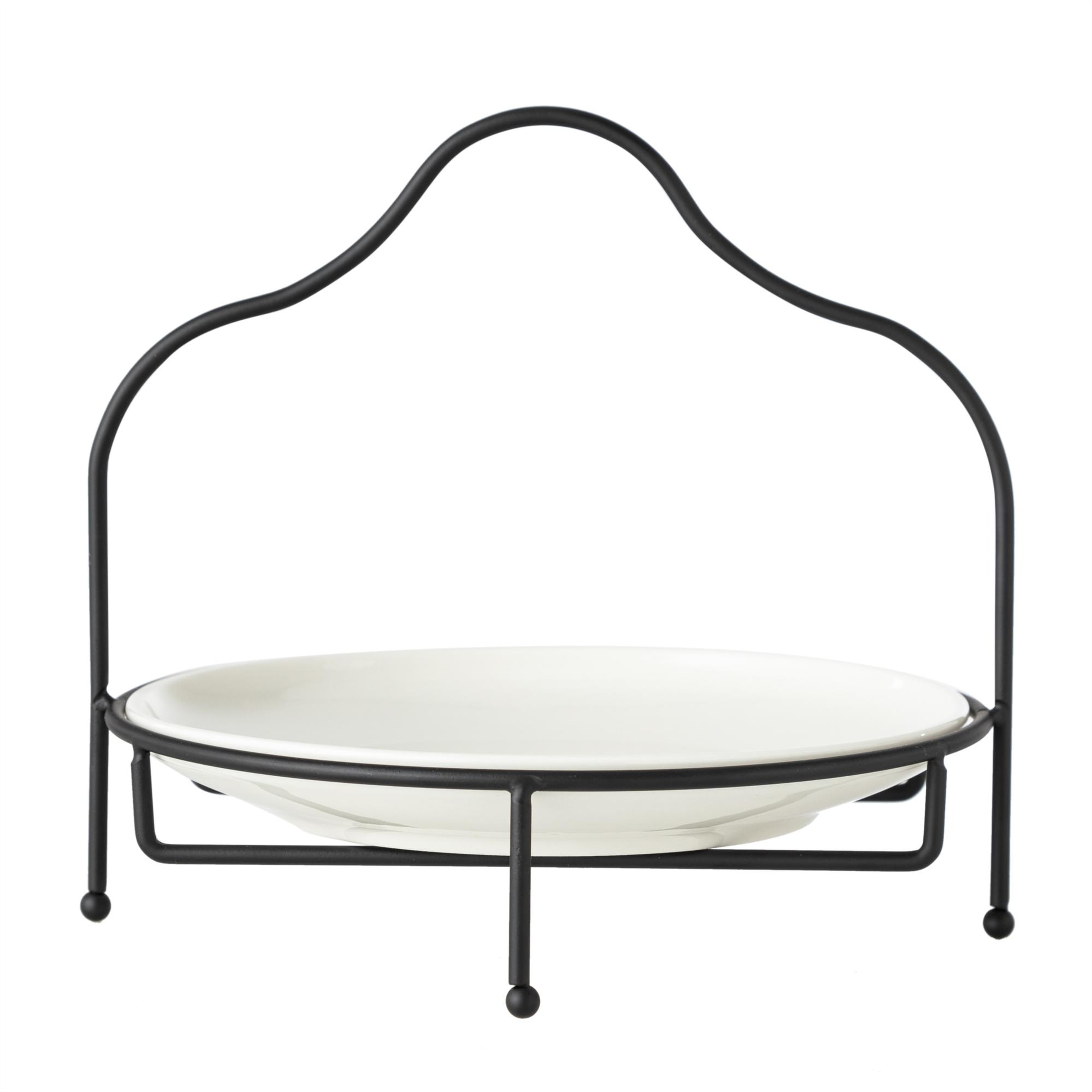 GURME STANDLI SUNUM 22CM - SİYAH