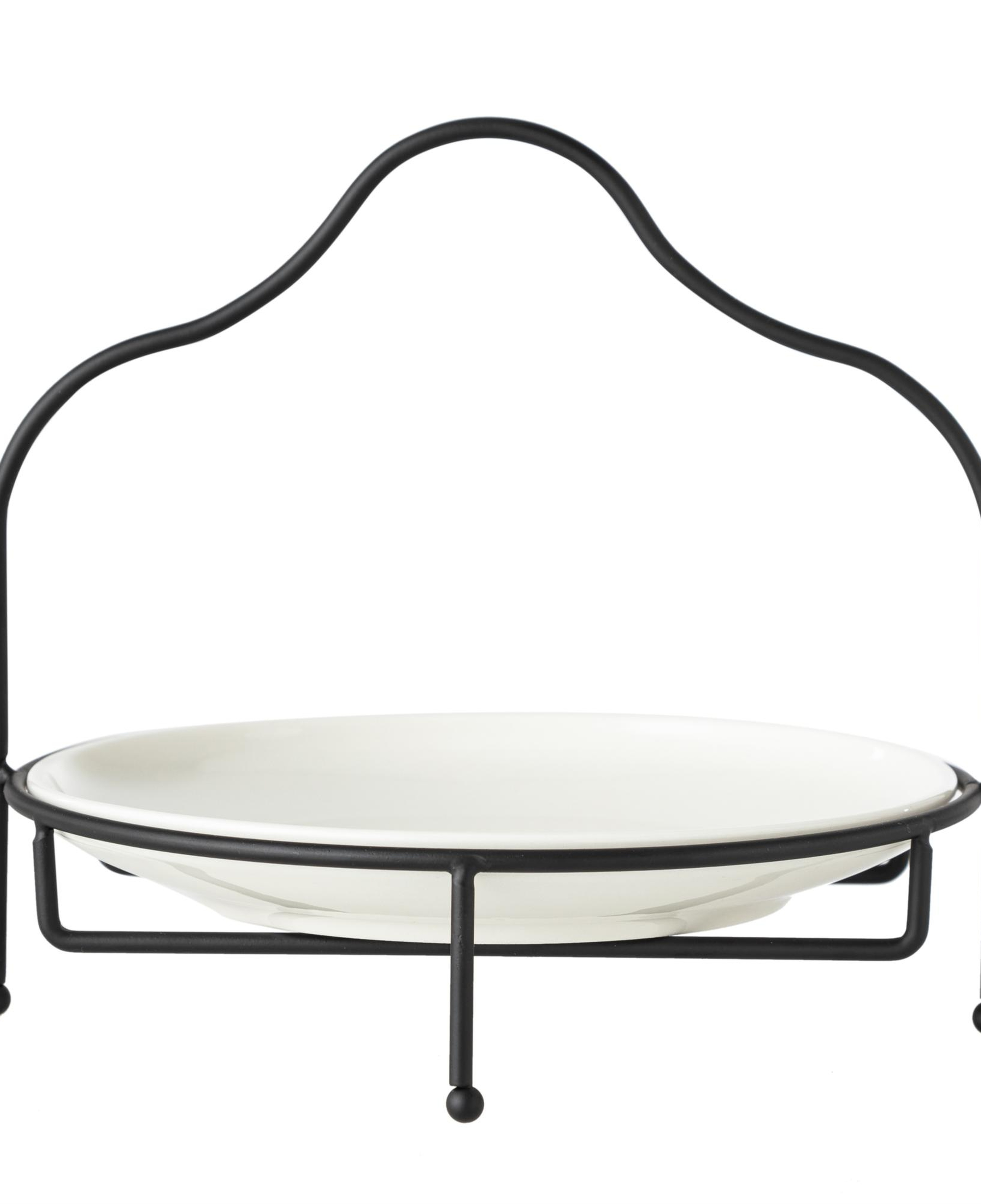 GURME STANDLI SUNUM 22CM - SİYAH