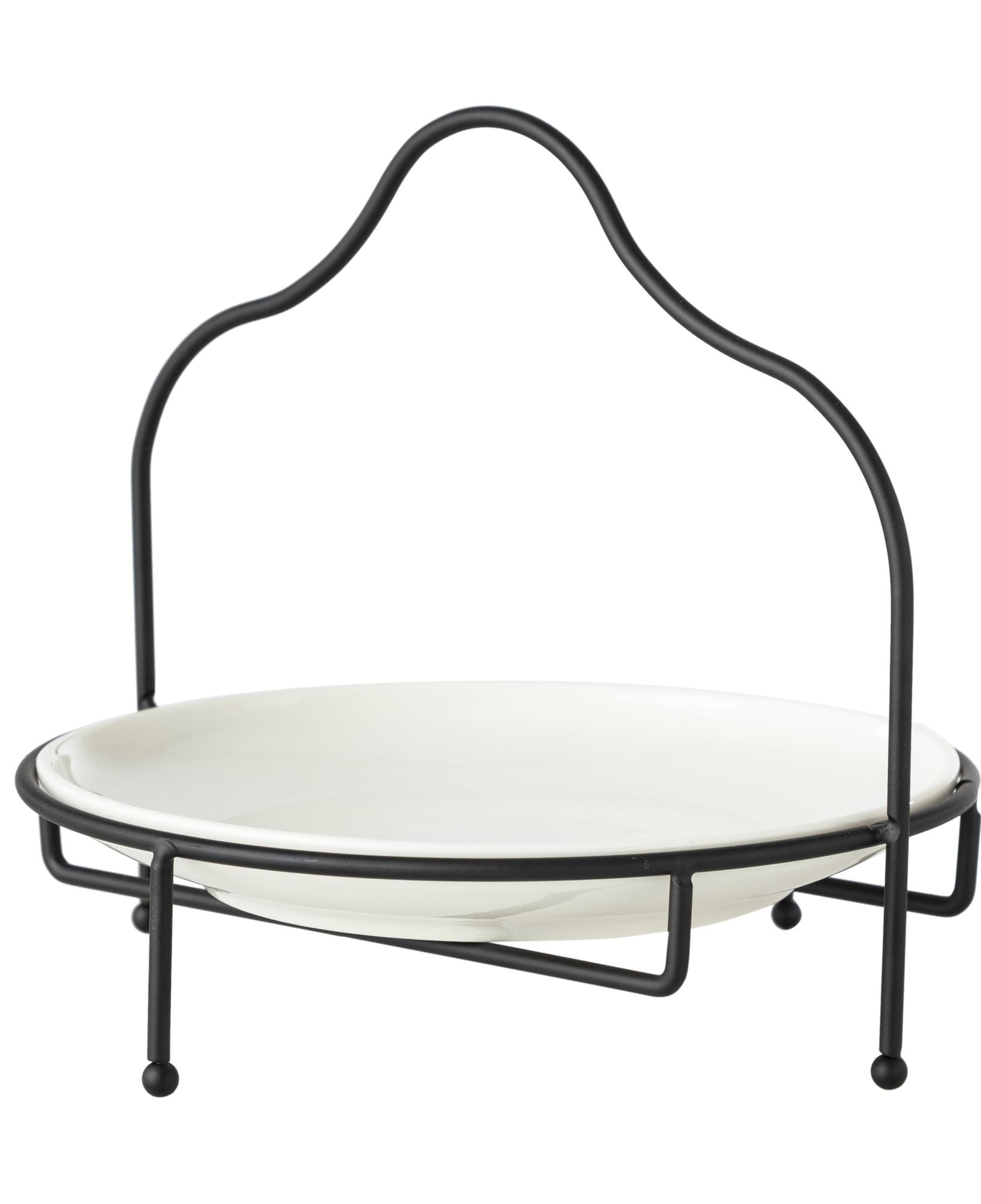 GURME STANDLI SUNUM 22CM - SİYAH