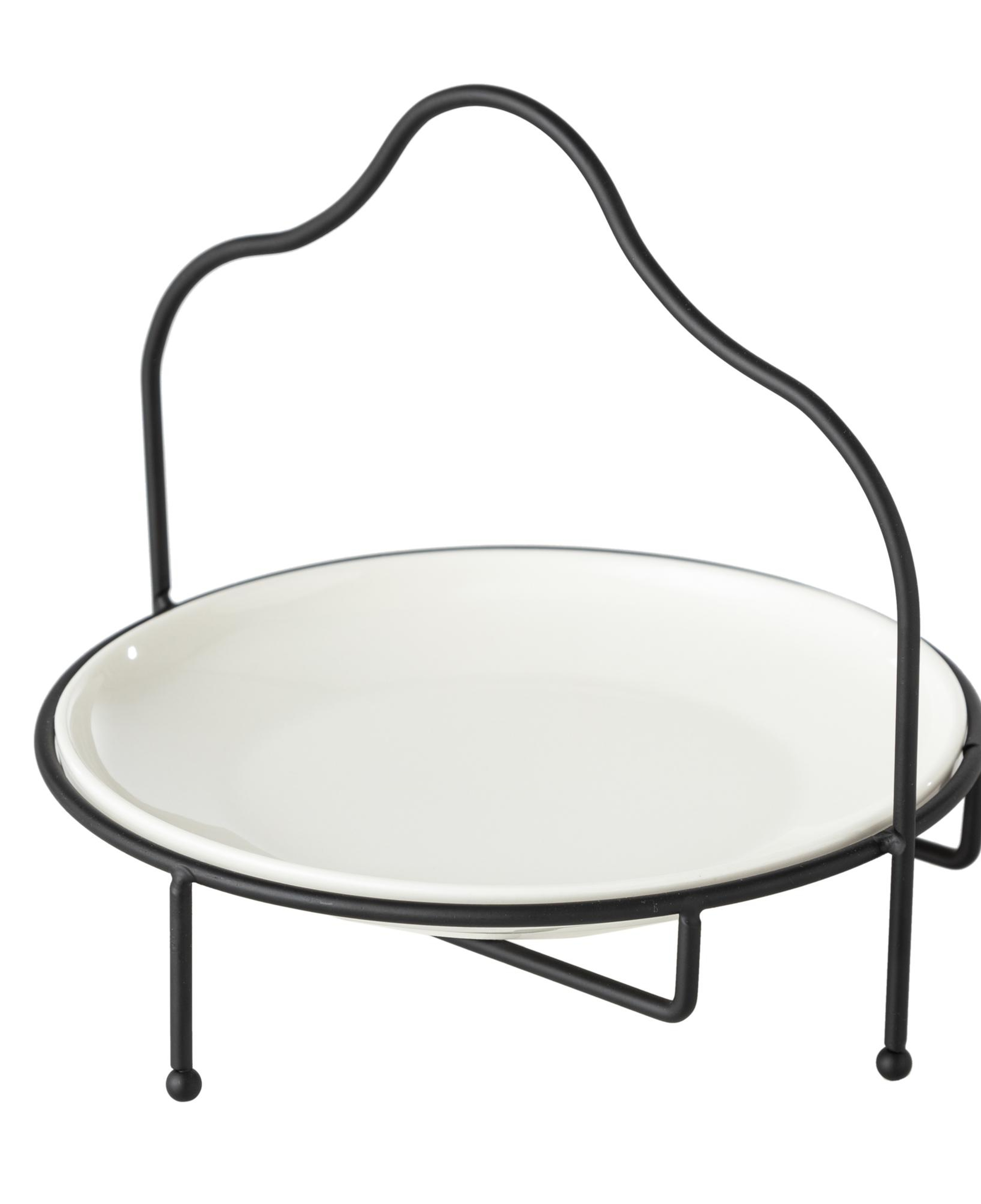 GURME STANDLI SUNUM 22CM - SİYAH