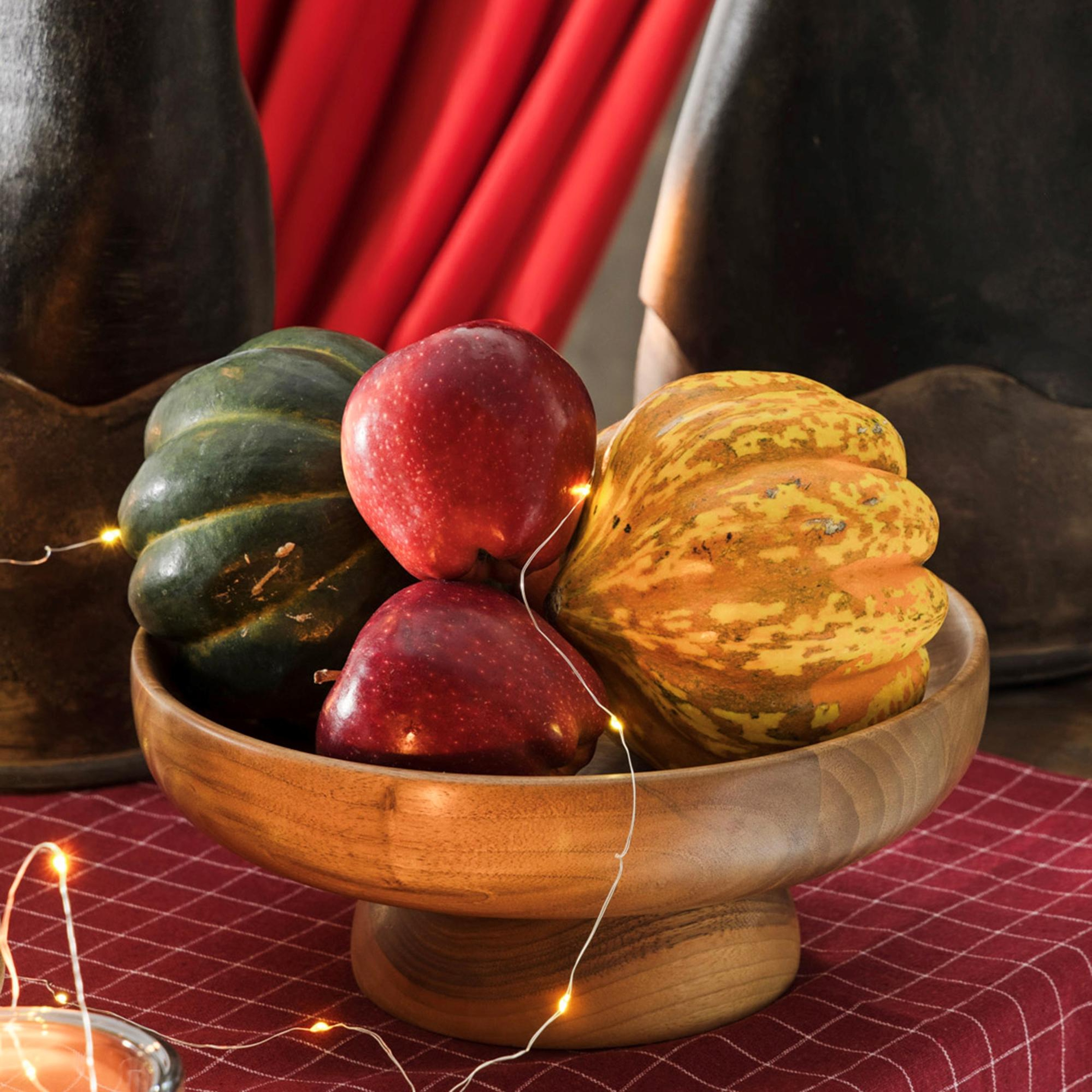 NATURA CEVİZ AYAKLI KASE 27CM