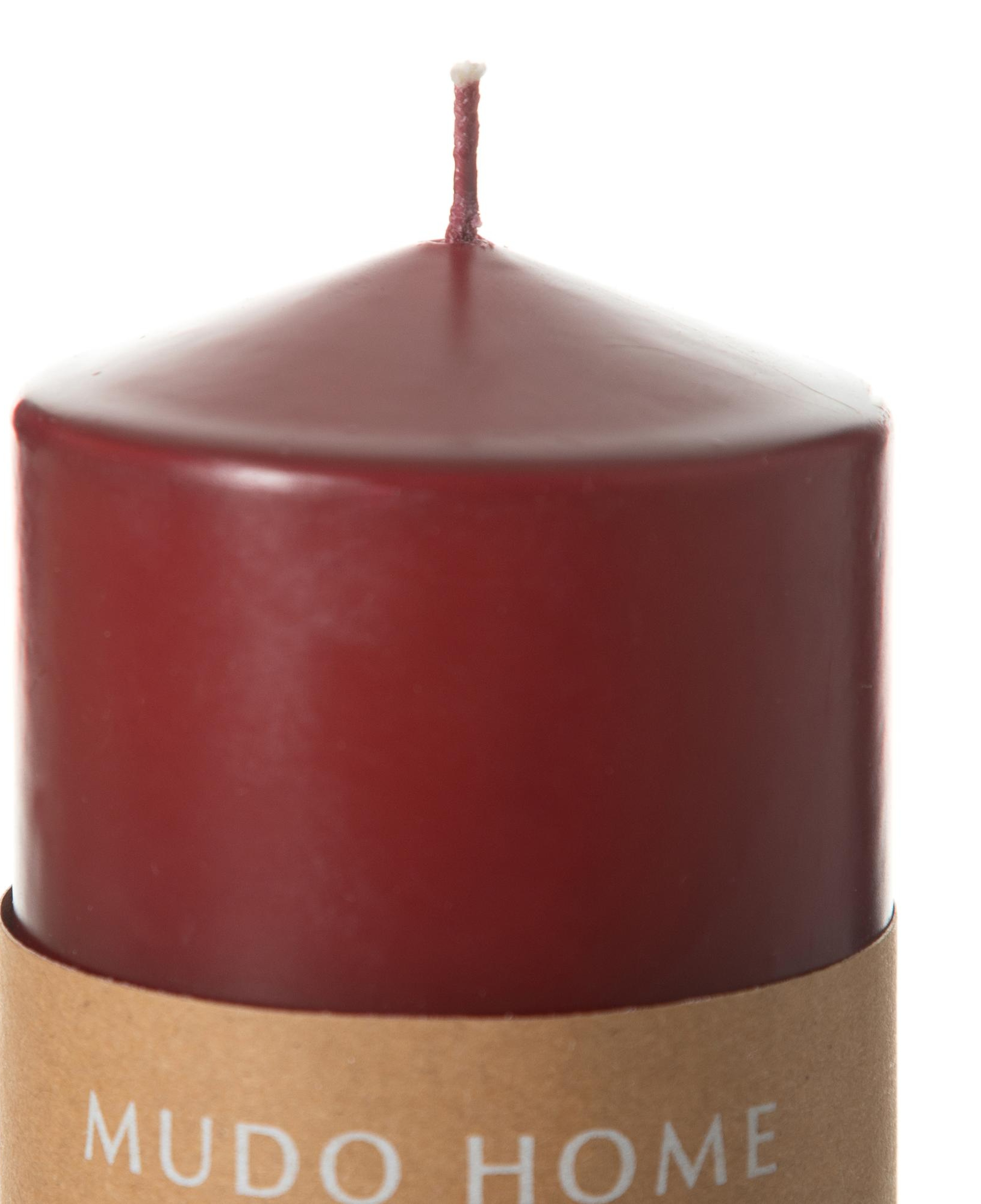 SÜTUN MUM BORDO 7X10CM