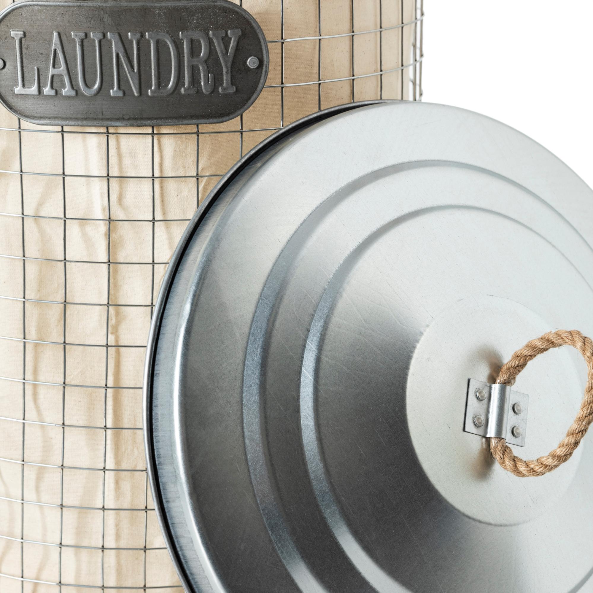 RIVER KAPAKLI METAL ÇAMAŞIR SEPETİ 37X57