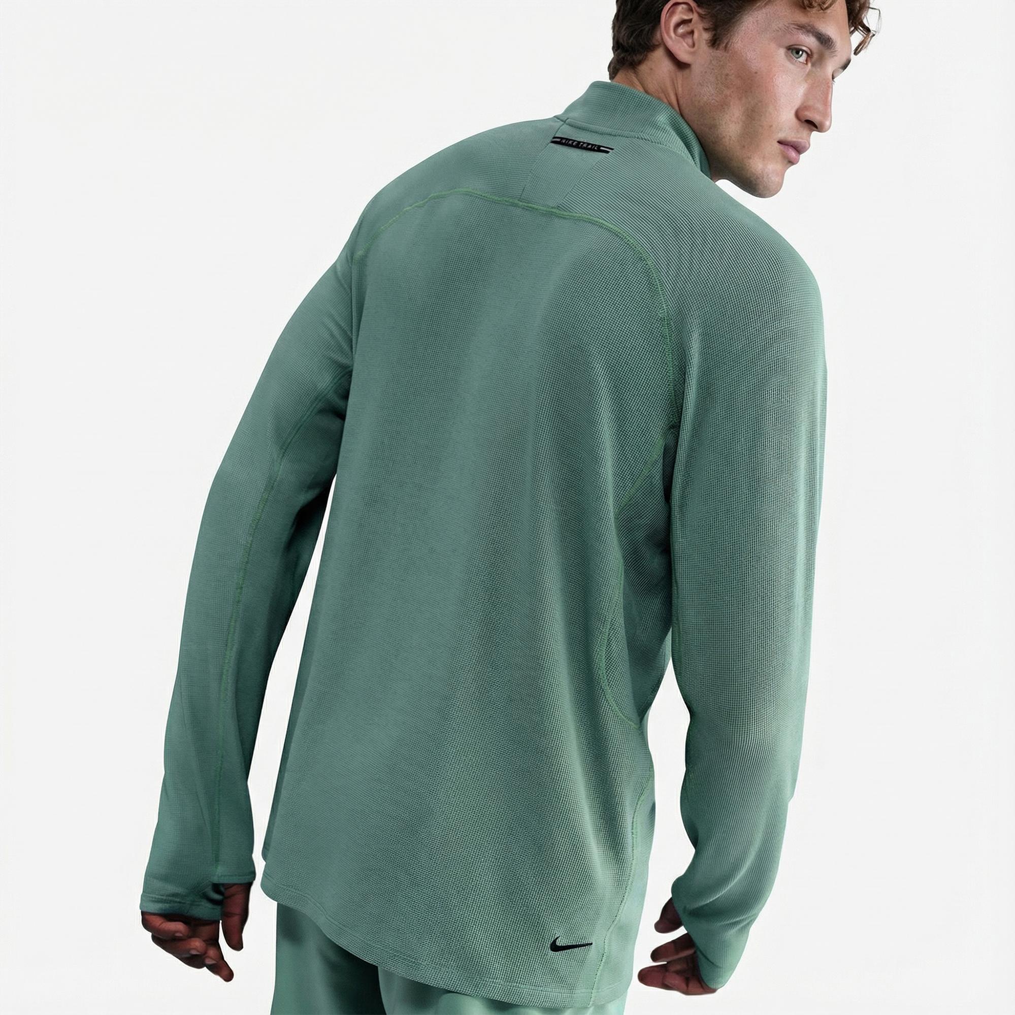 Nike Dri-Fit Trail Midlayer Erkek Yeşil Kapüşonlu Hoodie