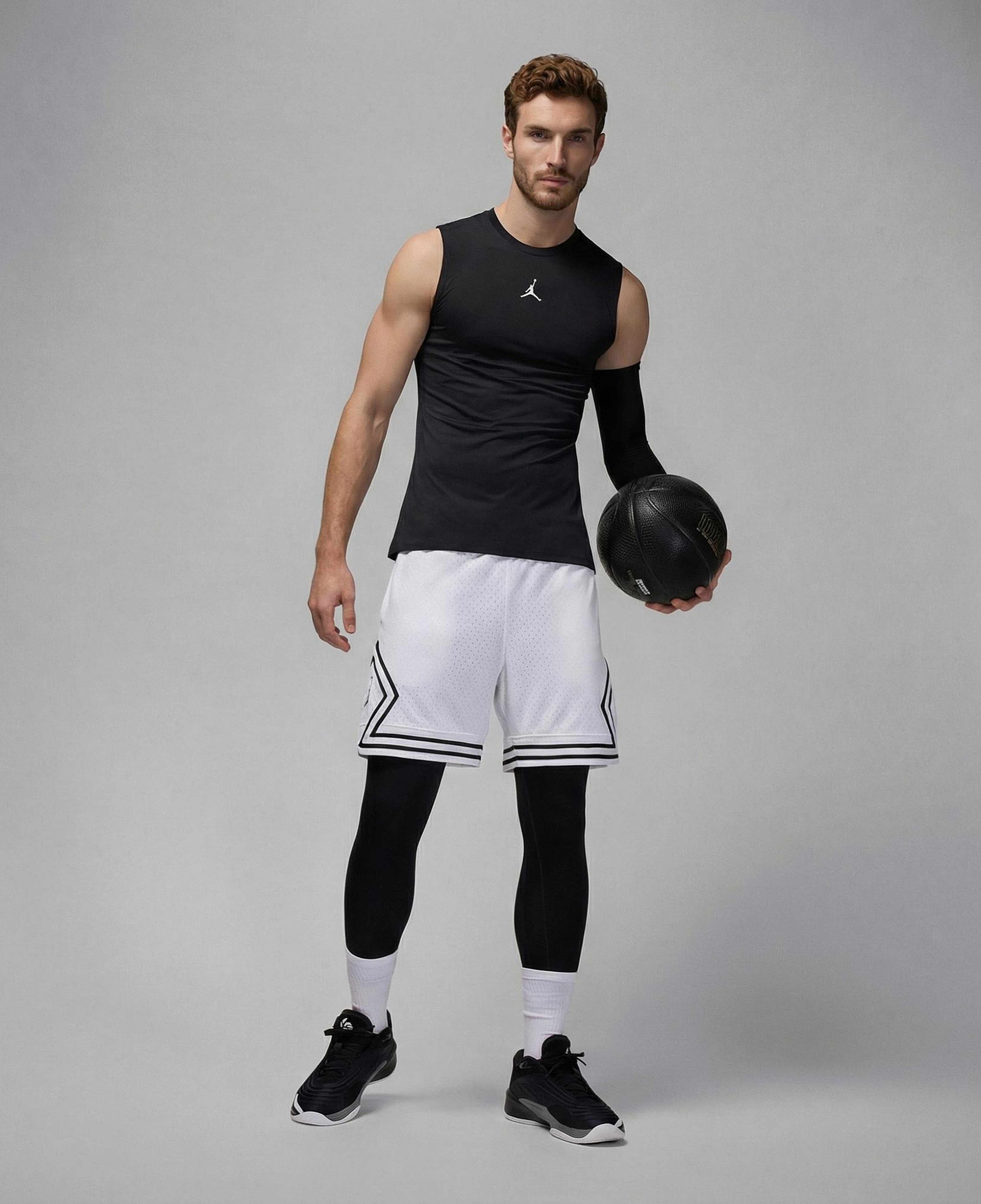 Jordan Dri-Fit Sport Erkek Siyah Kolsuz T-Shirt