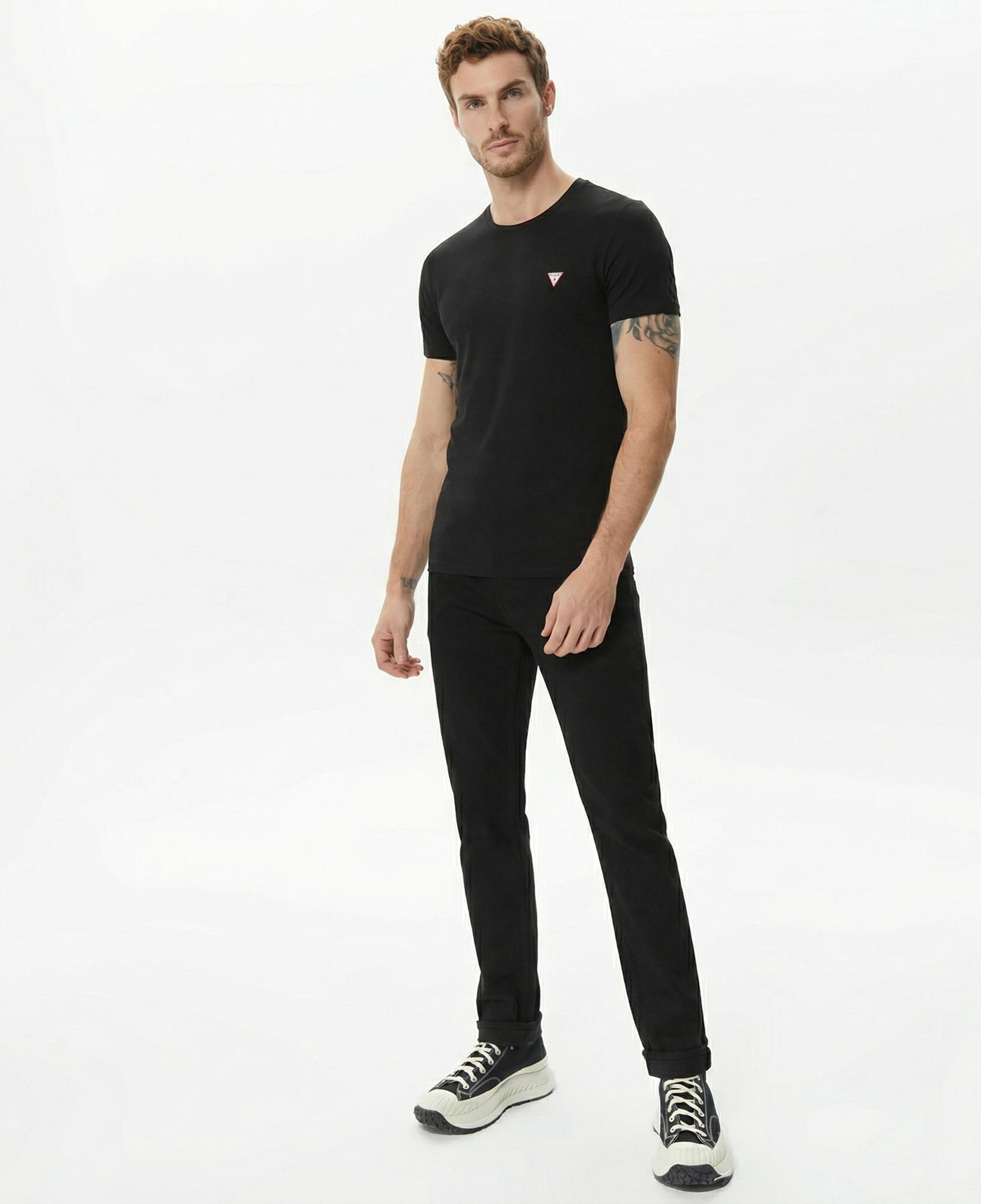 Guess Organic Stretch Jersey Erkek Siyah T-Shirt