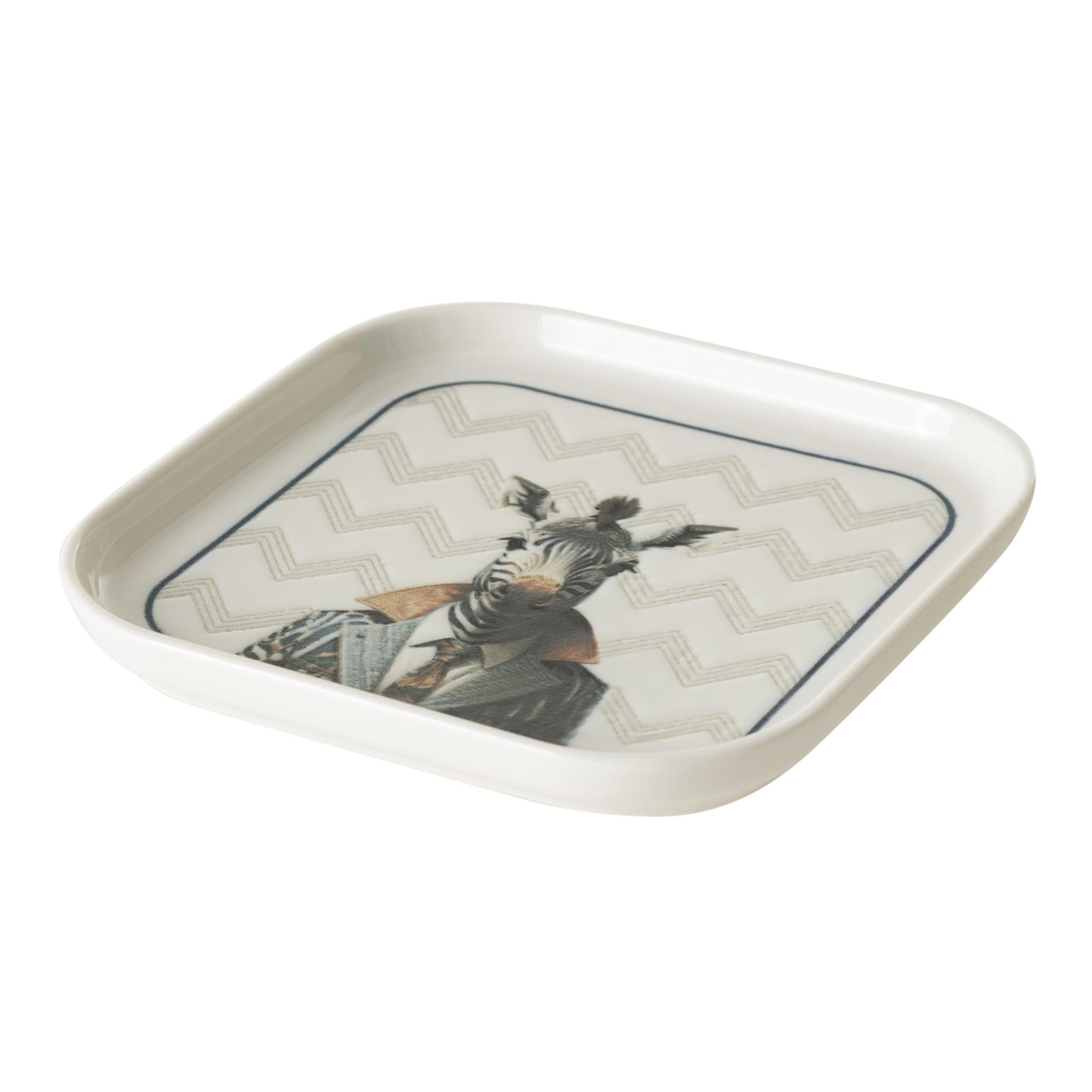 ICONIC KARE TABAK 17CM-ZEBRA