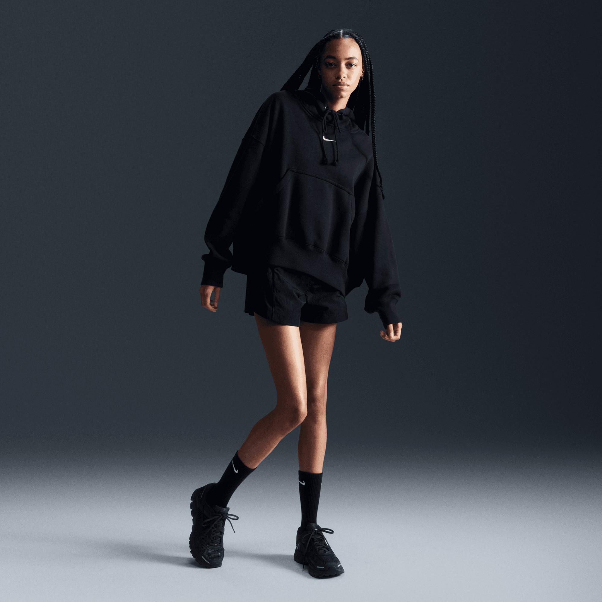 Nike Sportswear Phonnex Fleece Oversize Hoodie Kadın Siyah Hoodie