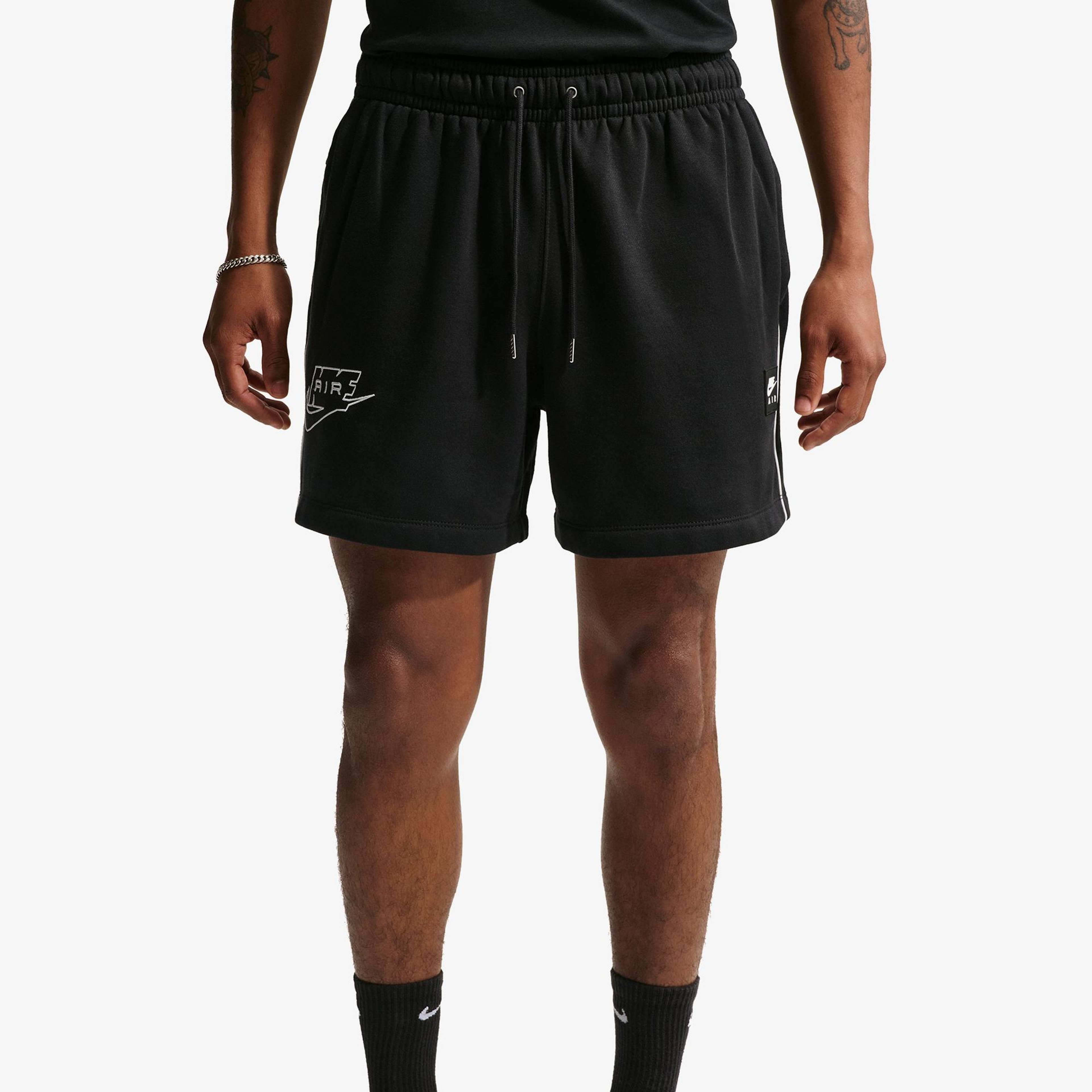 Nike Air Fleece Erkek Siyah Şort