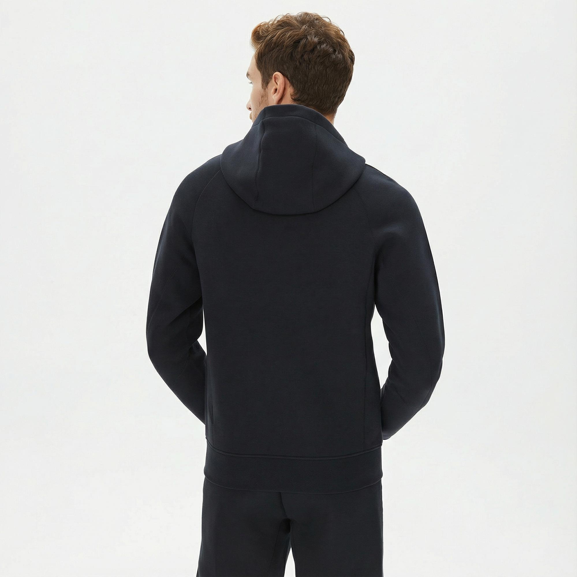 Nike Tech Fleece Pullover Erkek Siyah Hoodie