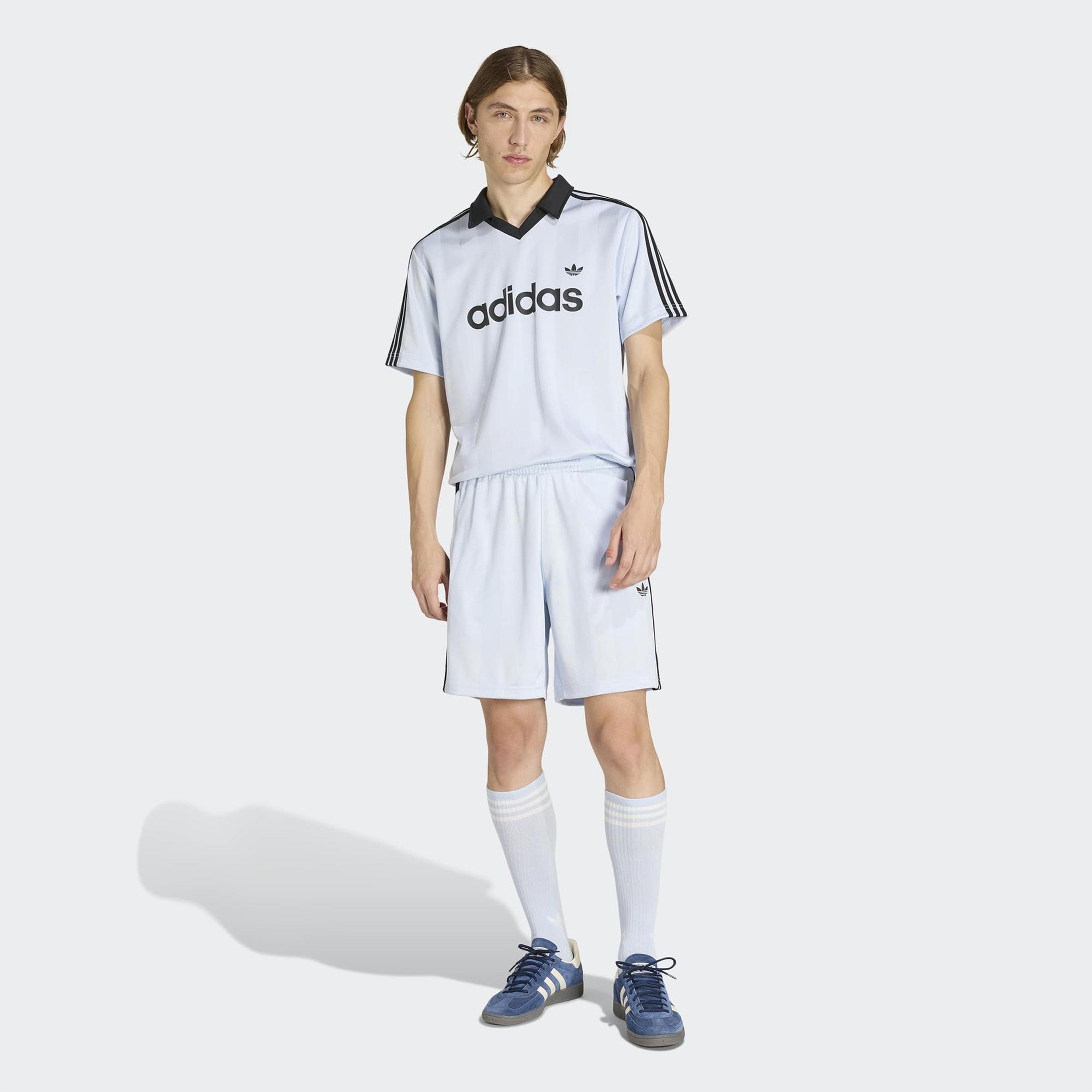 adidas Archive Collar Erkek Mavi T-Shirt