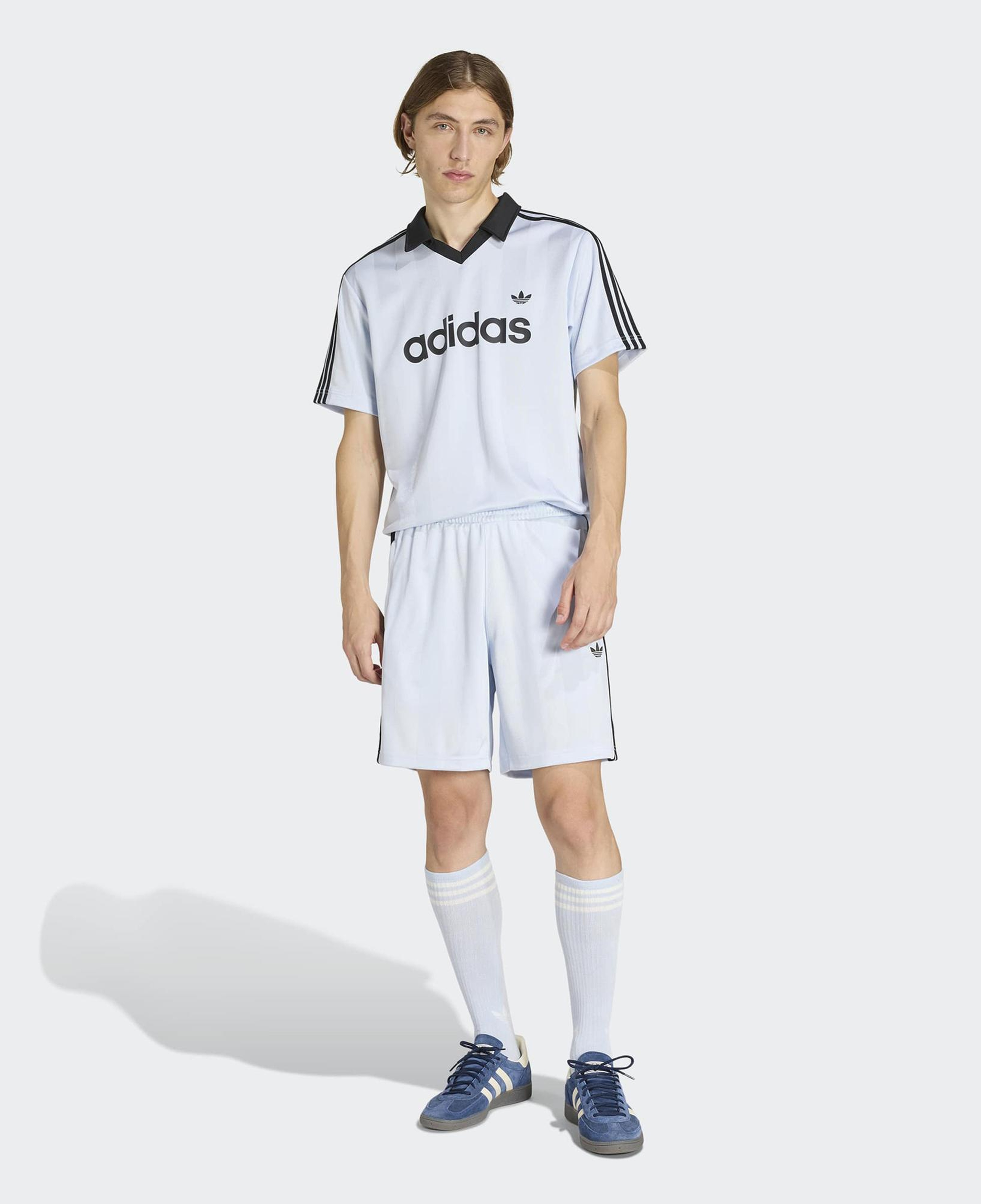 adidas Archive Collar Erkek Mavi T-Shirt