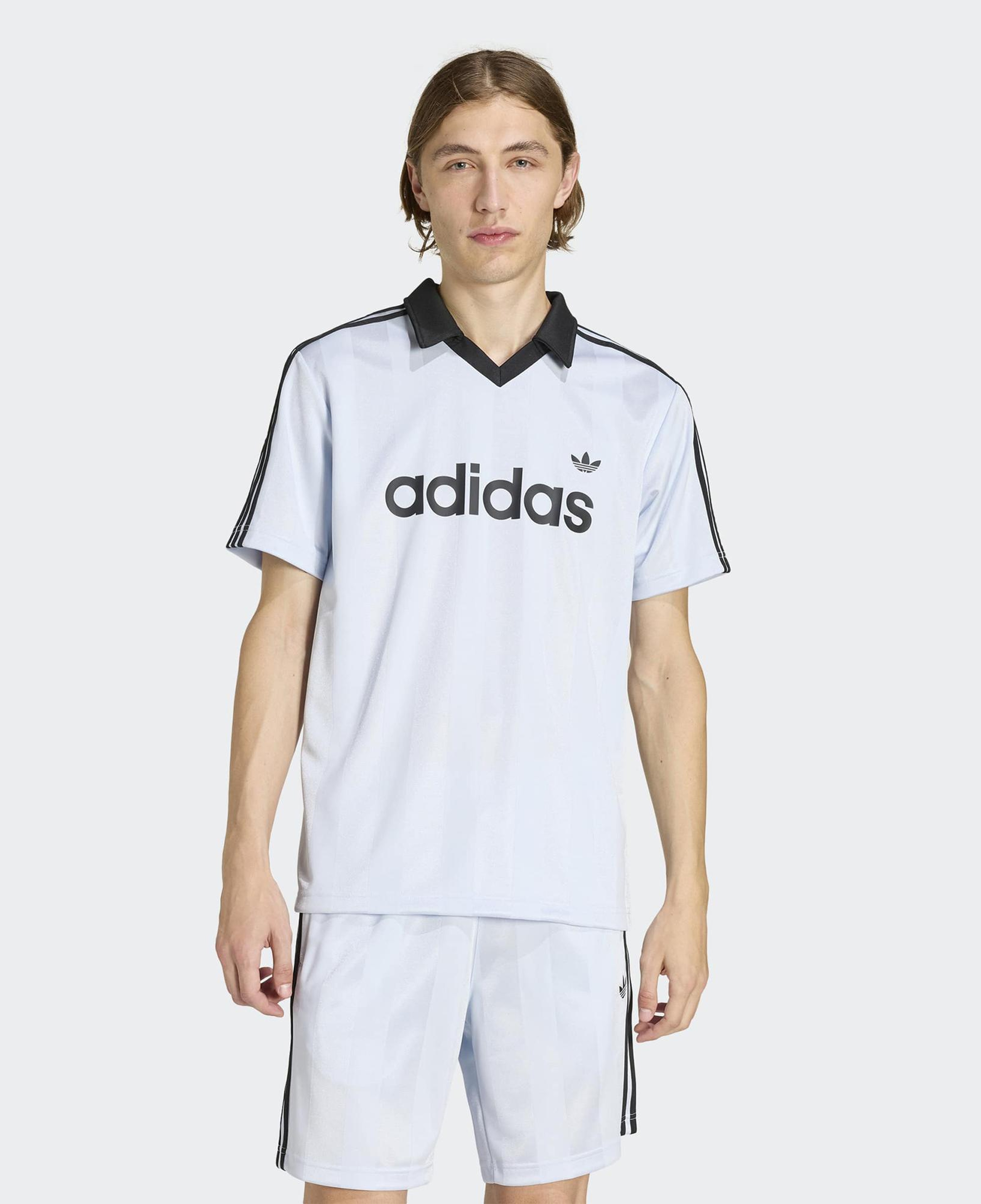 adidas Archive Collar Erkek Mavi T-Shirt