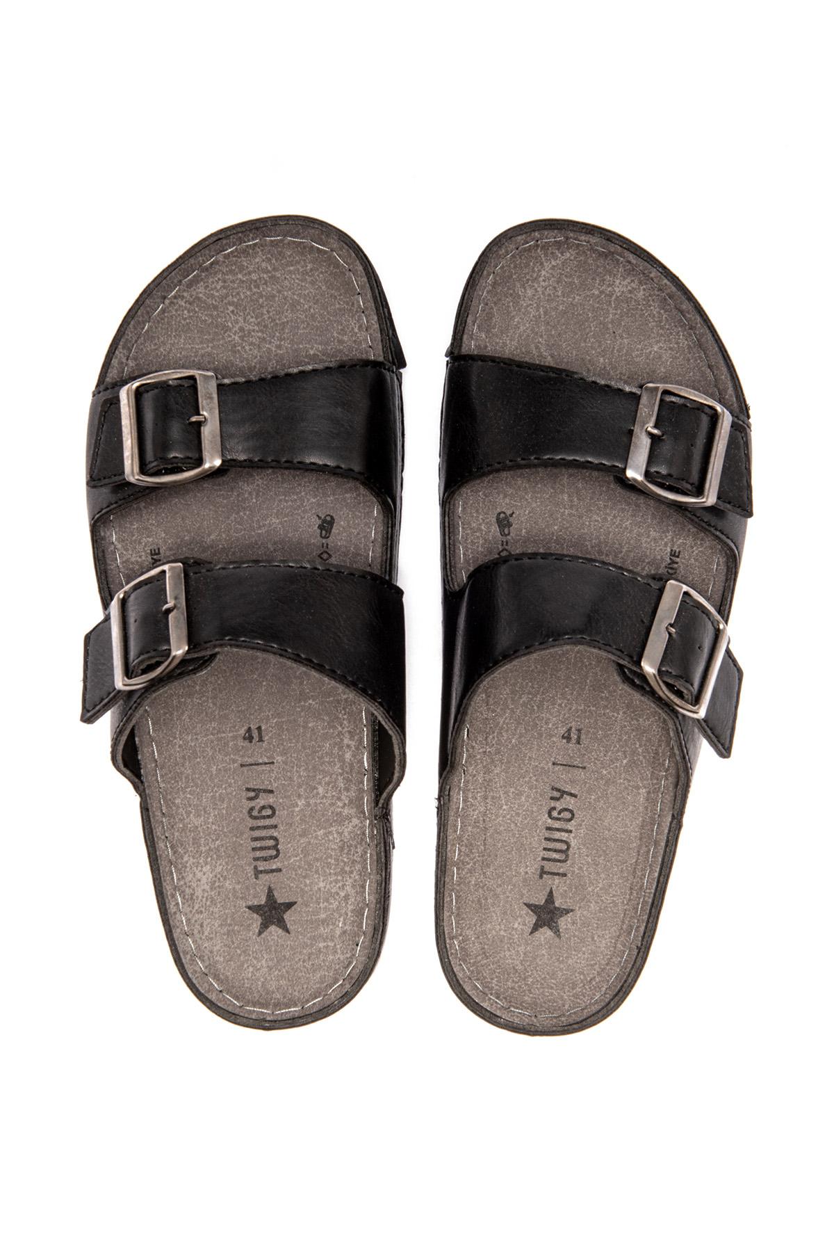 Olive Erkek Terlik Siyah 40/45