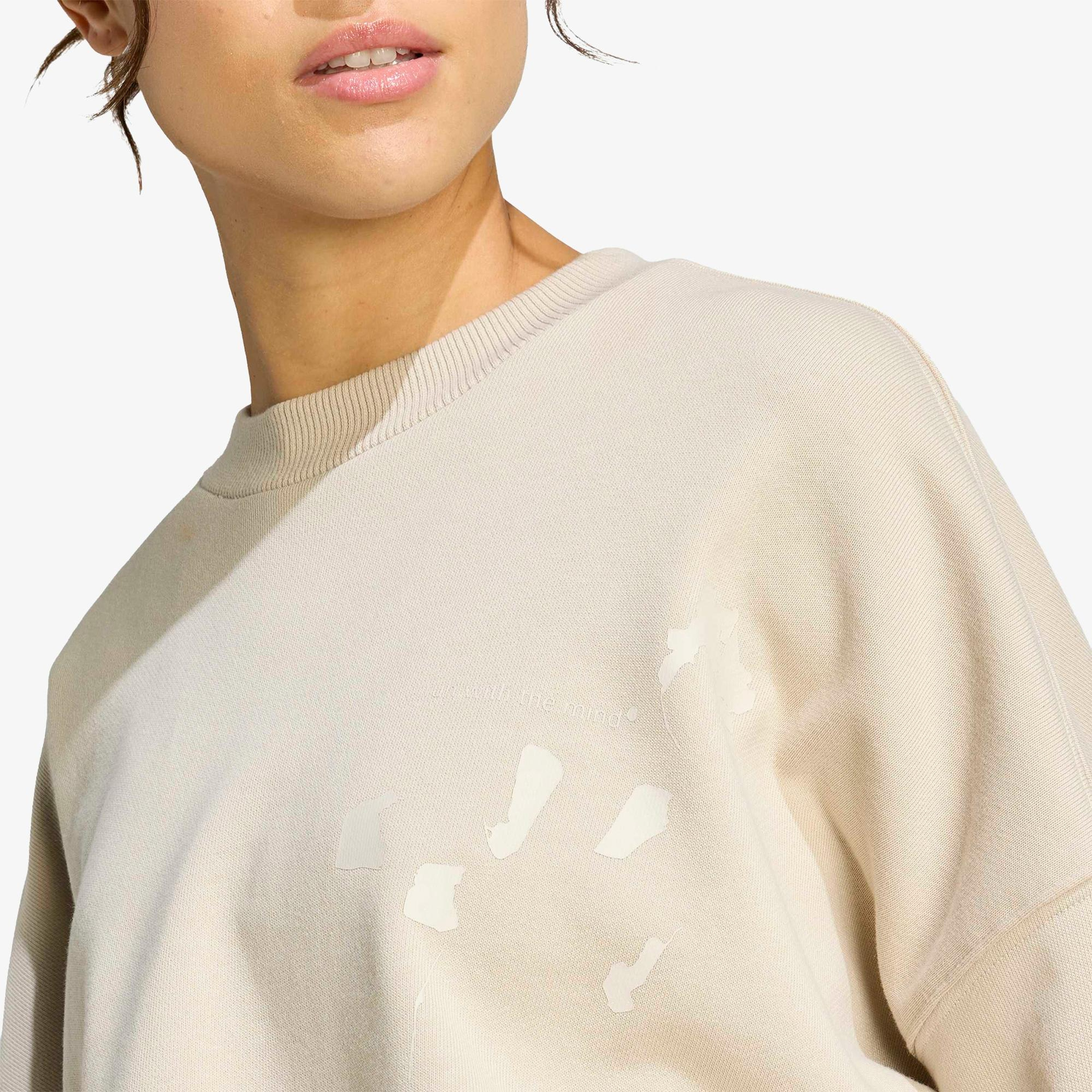 adidas Adi365 Running Kadın Bej Sweatshirt