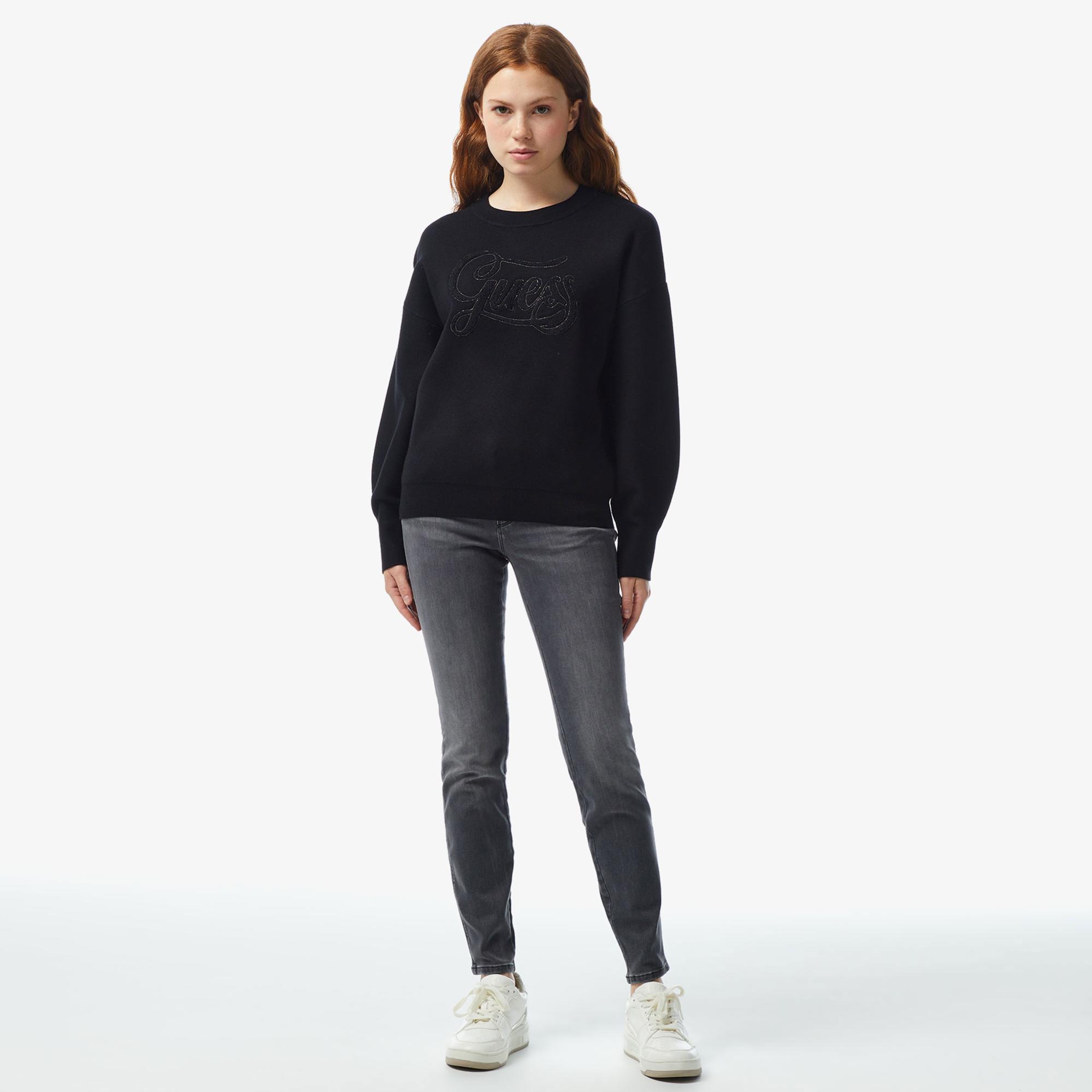 Guess Kadın Siyah Kazak