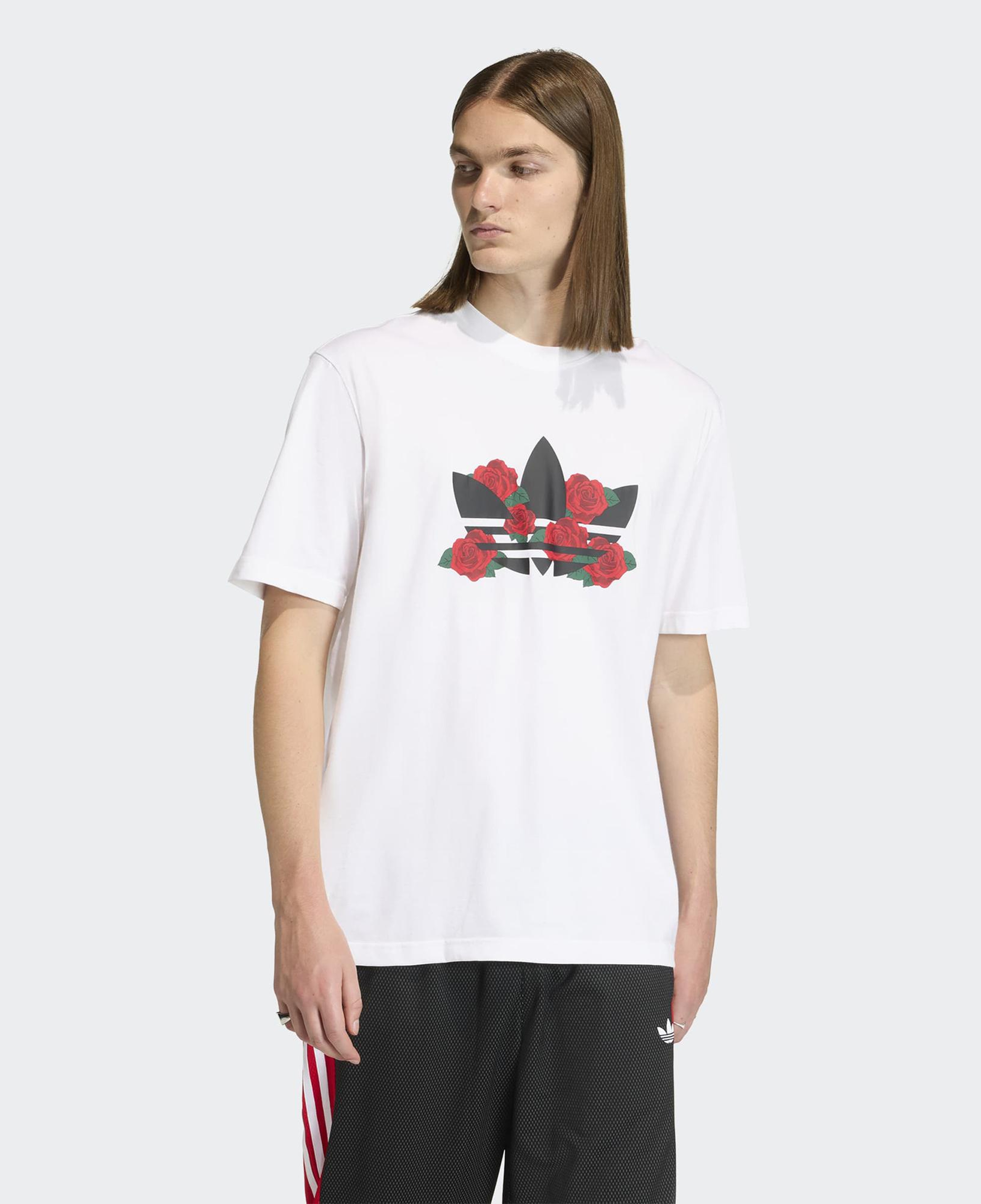 adidas Trefoil Series Roses Erkek Beyaz T-Shirt