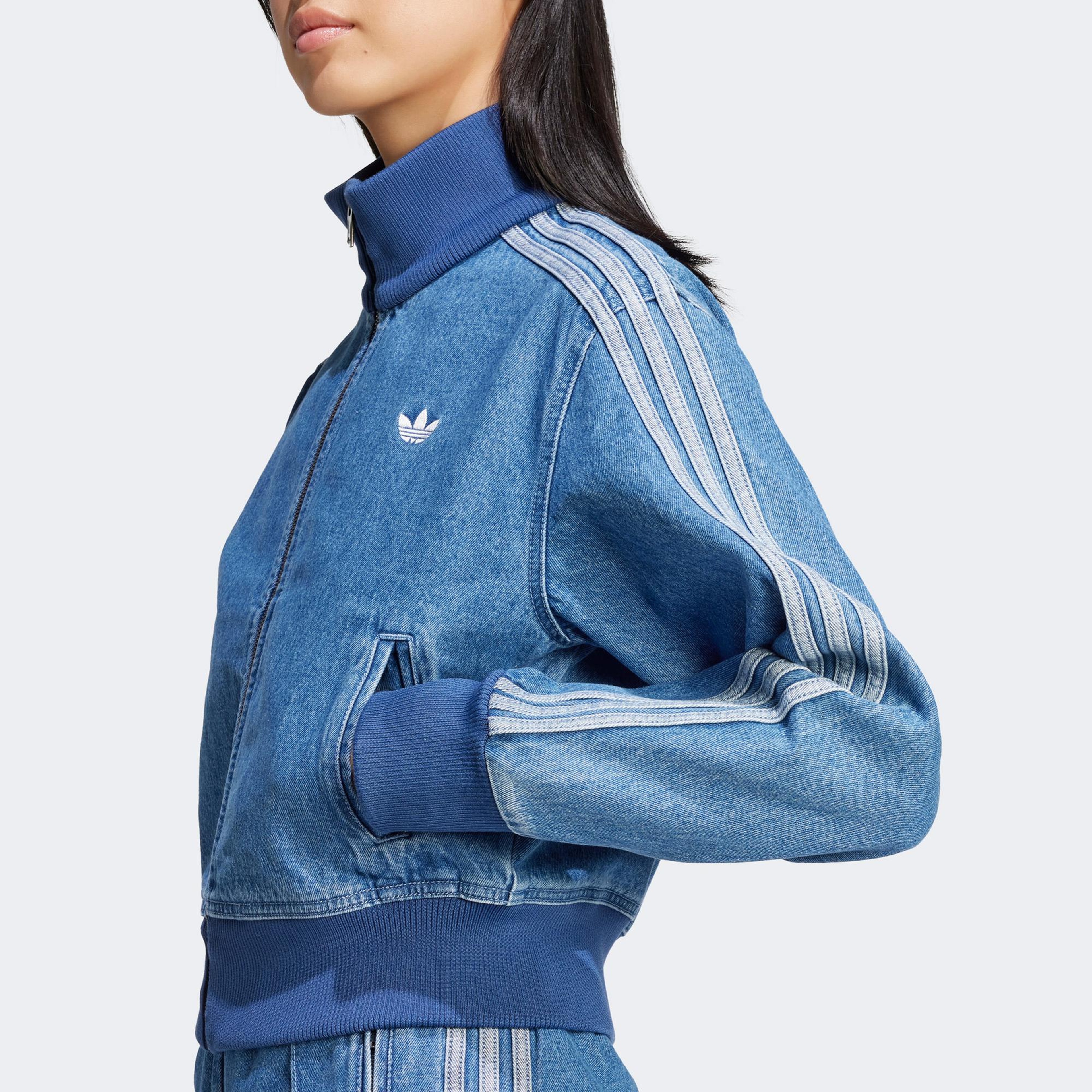 adidas Adicolor Denim Kadın Mavi Ceket