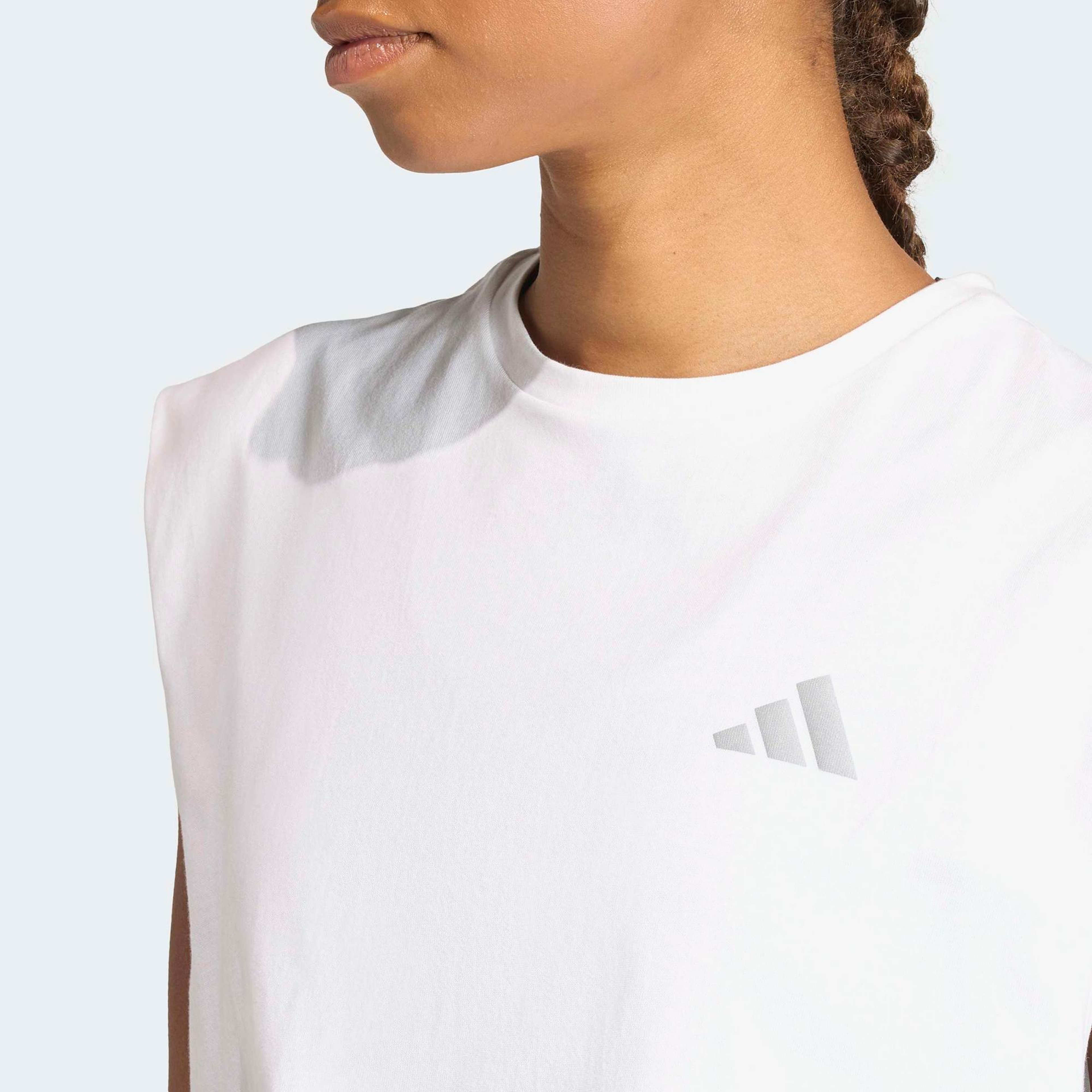 adidas Adi365 Running Essentials Kadın Beyaz Crop T-Shirt