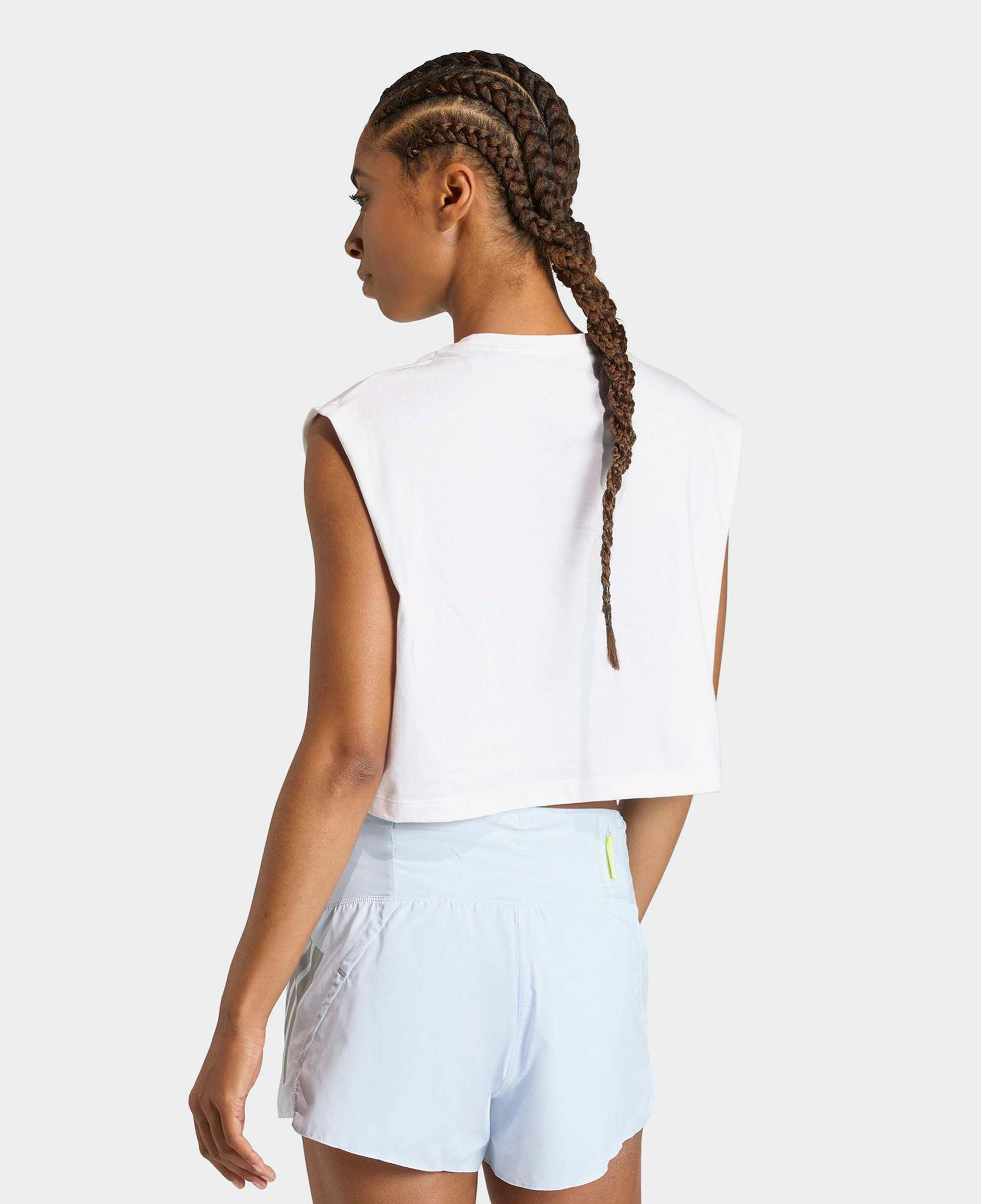 adidas Adi365 Running Essentials Kadın Beyaz Crop T-Shirt