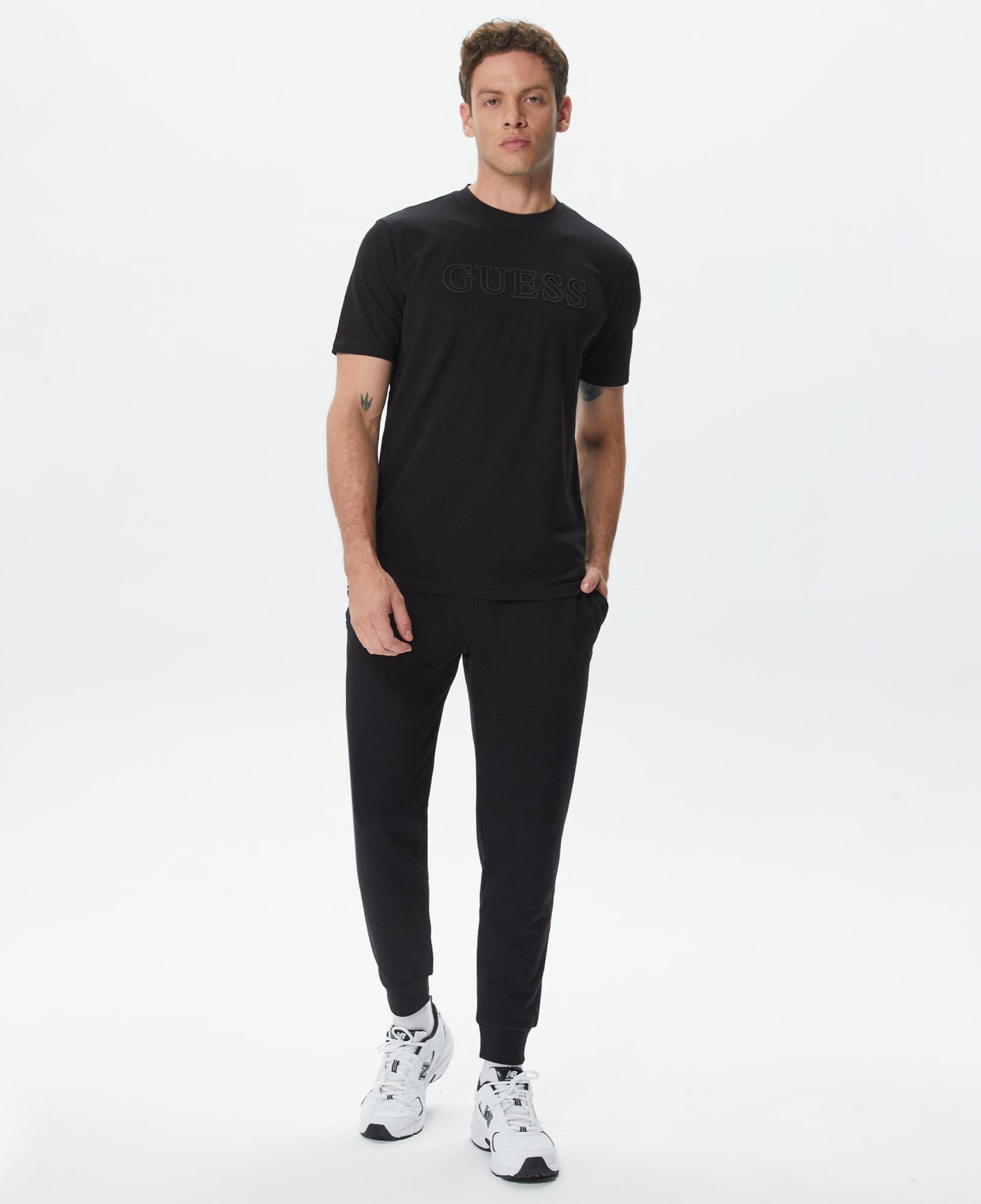 Guess Aldwin Long Erkek Siyah Eşofman Altı