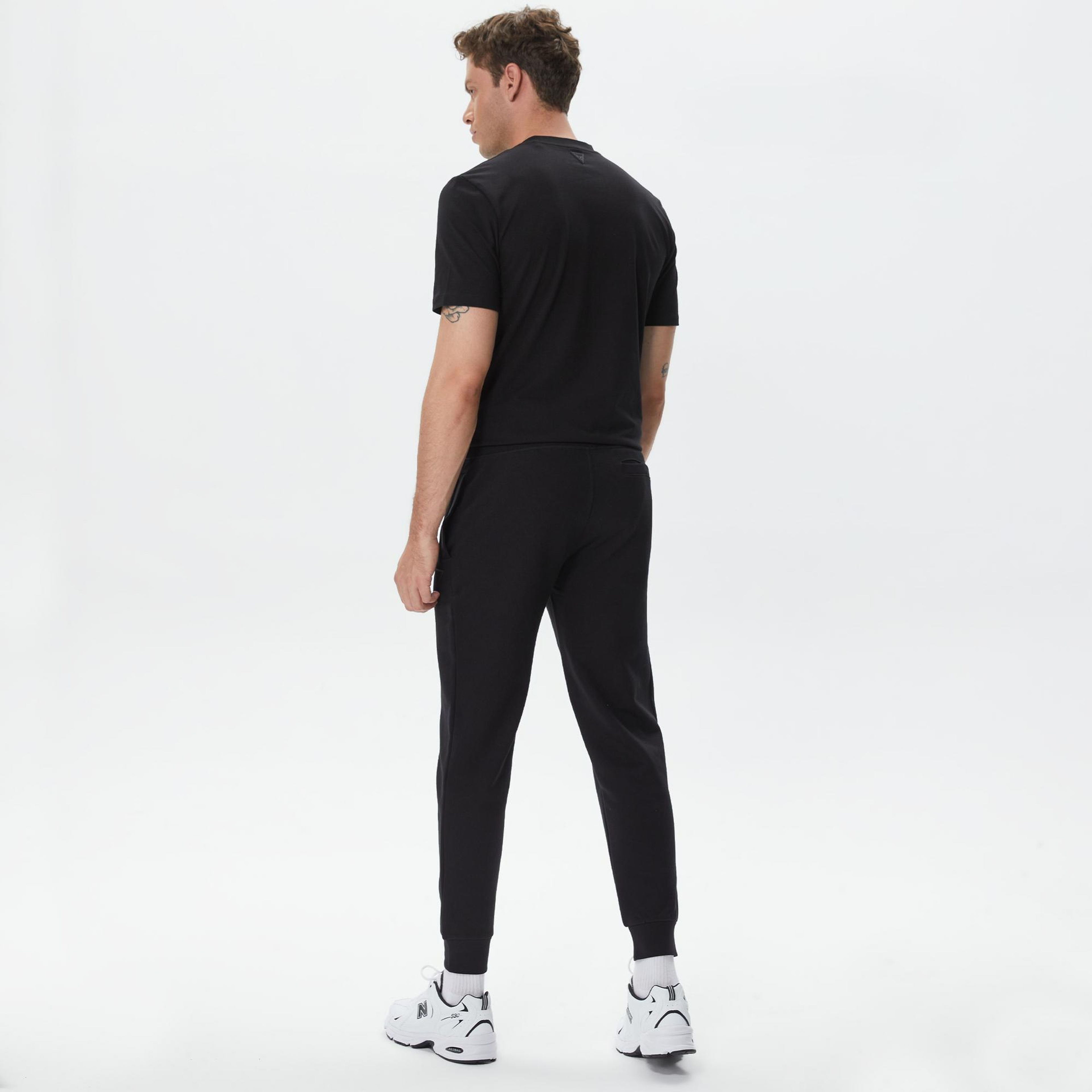 Guess Aldwin Long Erkek Siyah Eşofman Altı