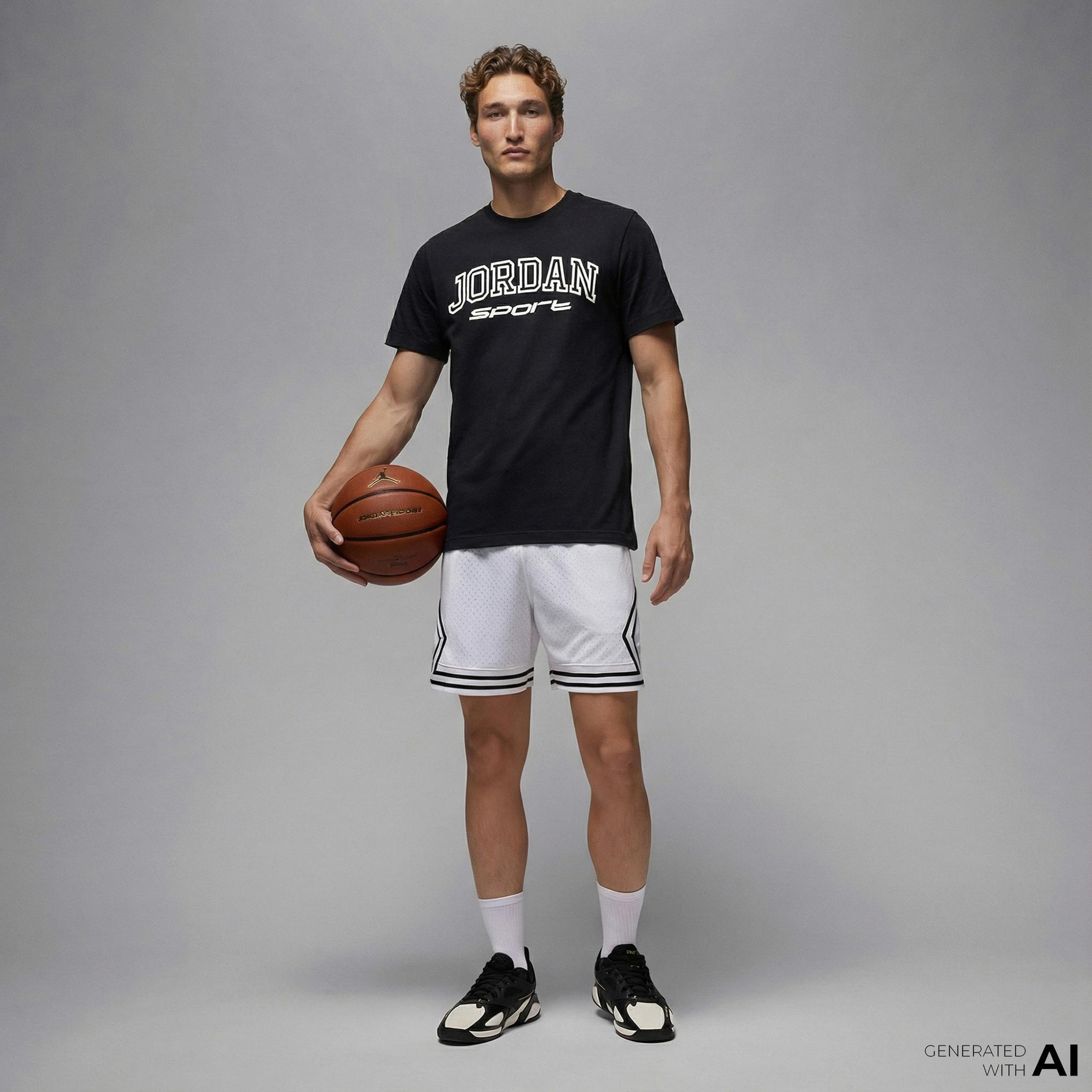 Jordan Dri-Fit Sport Diamond Erkek Beyaz Şort