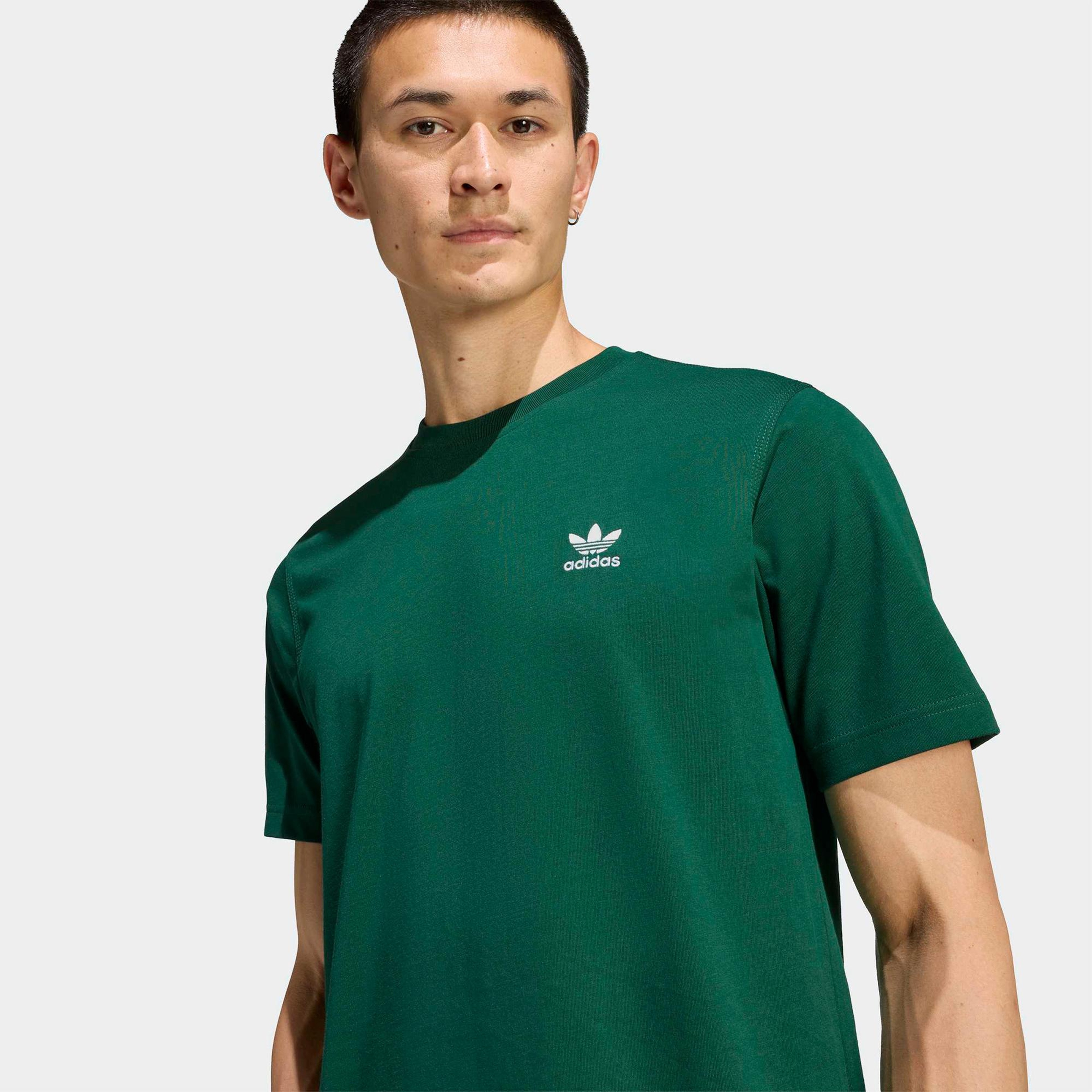 adidas Trefoil Essentials Erkek Yeşil T-Shirt