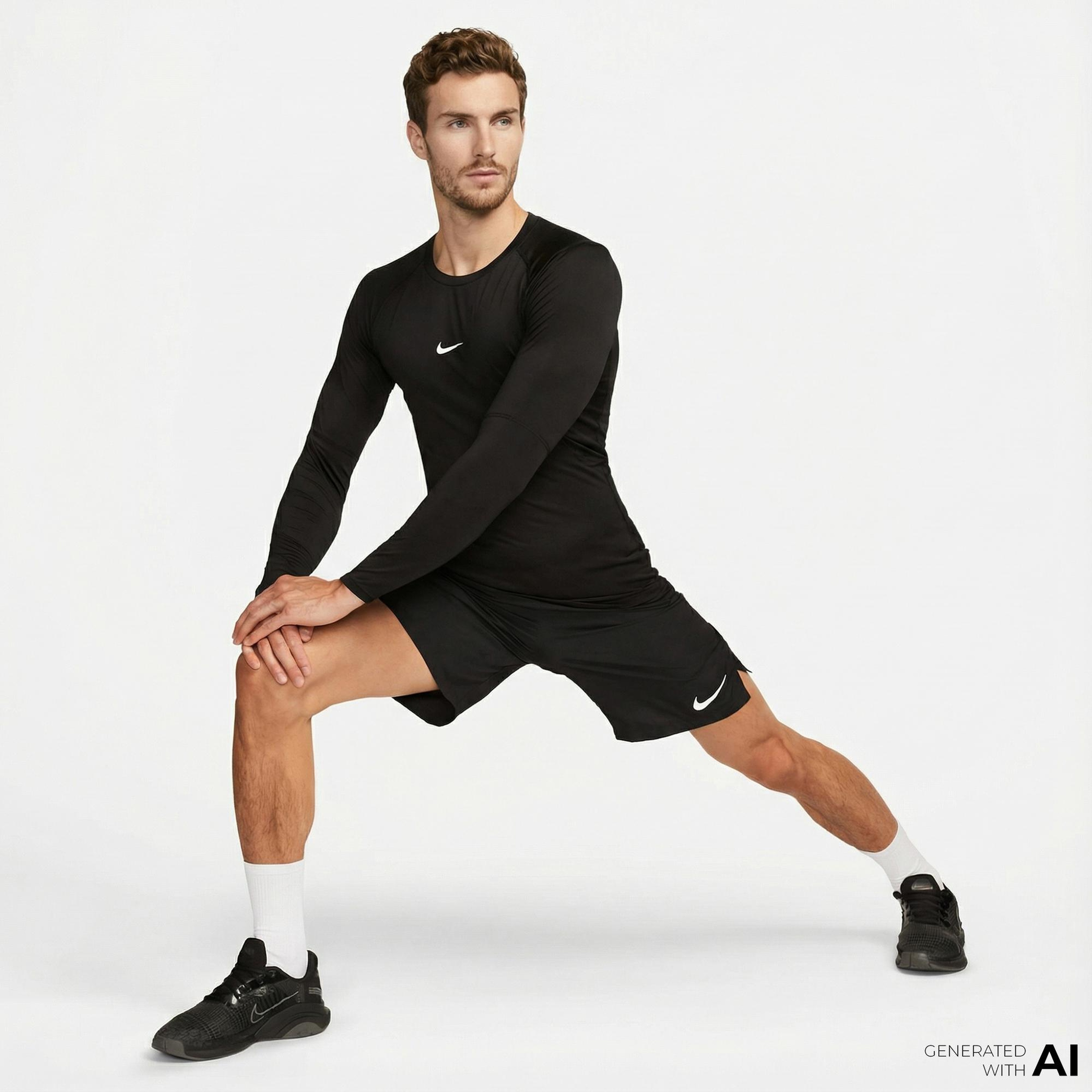 Nike Pro Dri-Fit Top Erkek Siyah Uzun Kollu T-Shirt