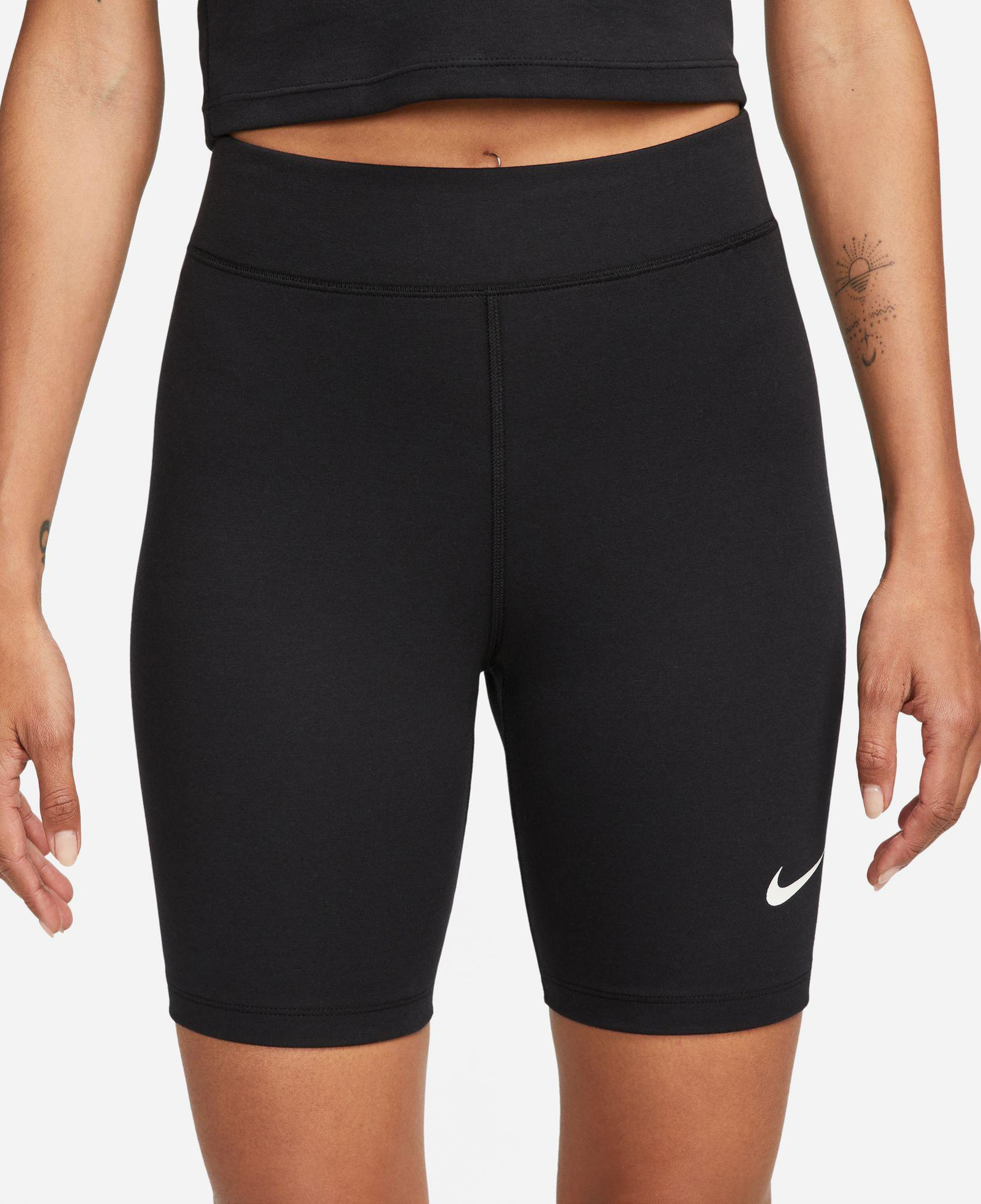 Nike Sportswear Classic Yüksek Belli 20 cm Kadın Siyah Kısa Tayt