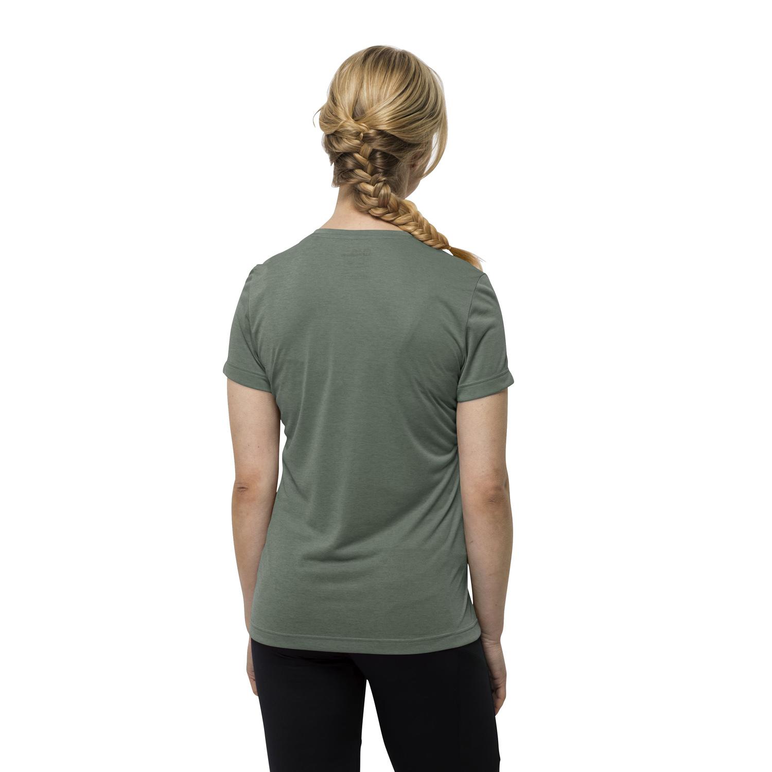 Jack Wolfskin Crosstrail T Kadın Yeşil Tişört