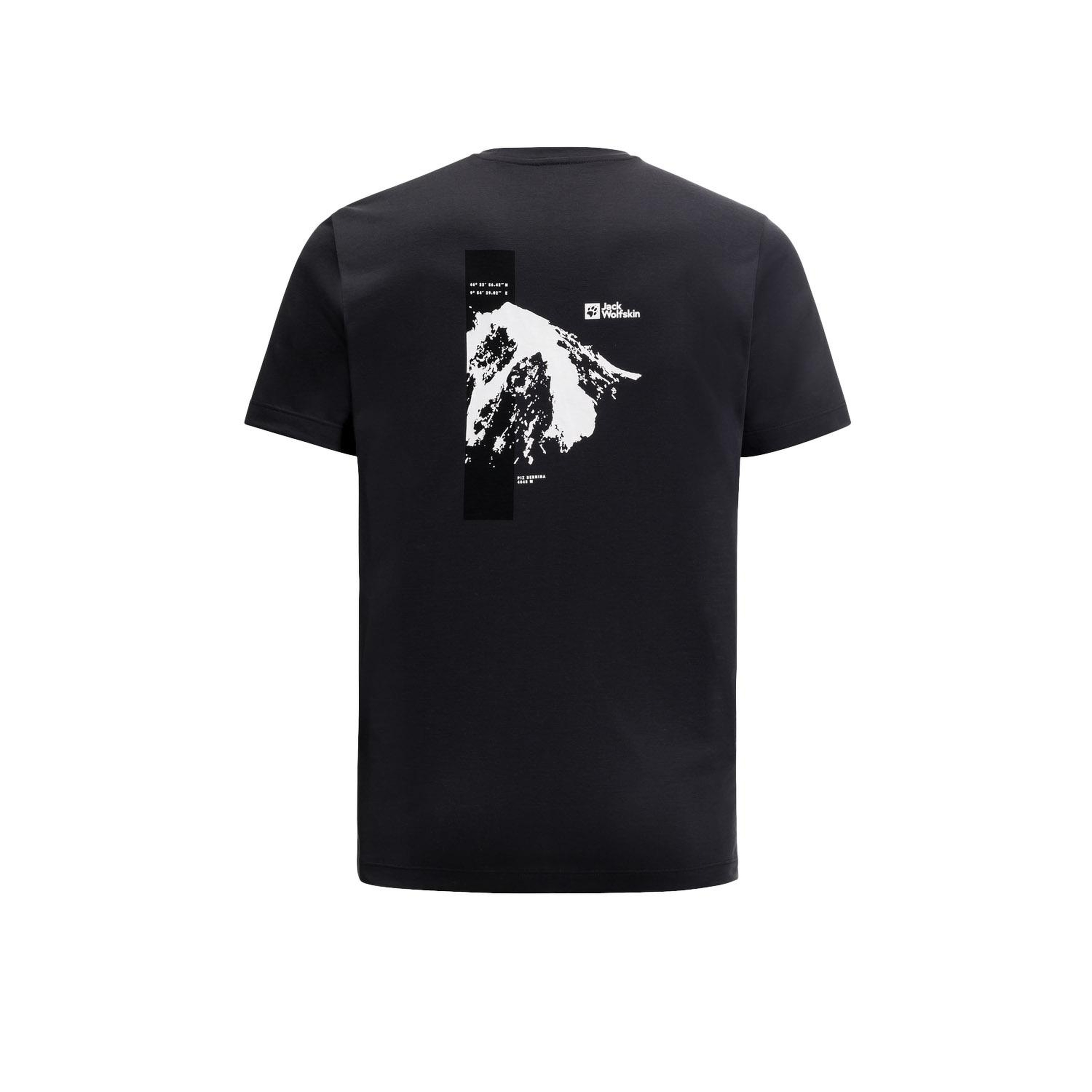 Jack Wolfskin Vonnan S/s Graphic T Erkek Gri Tişört