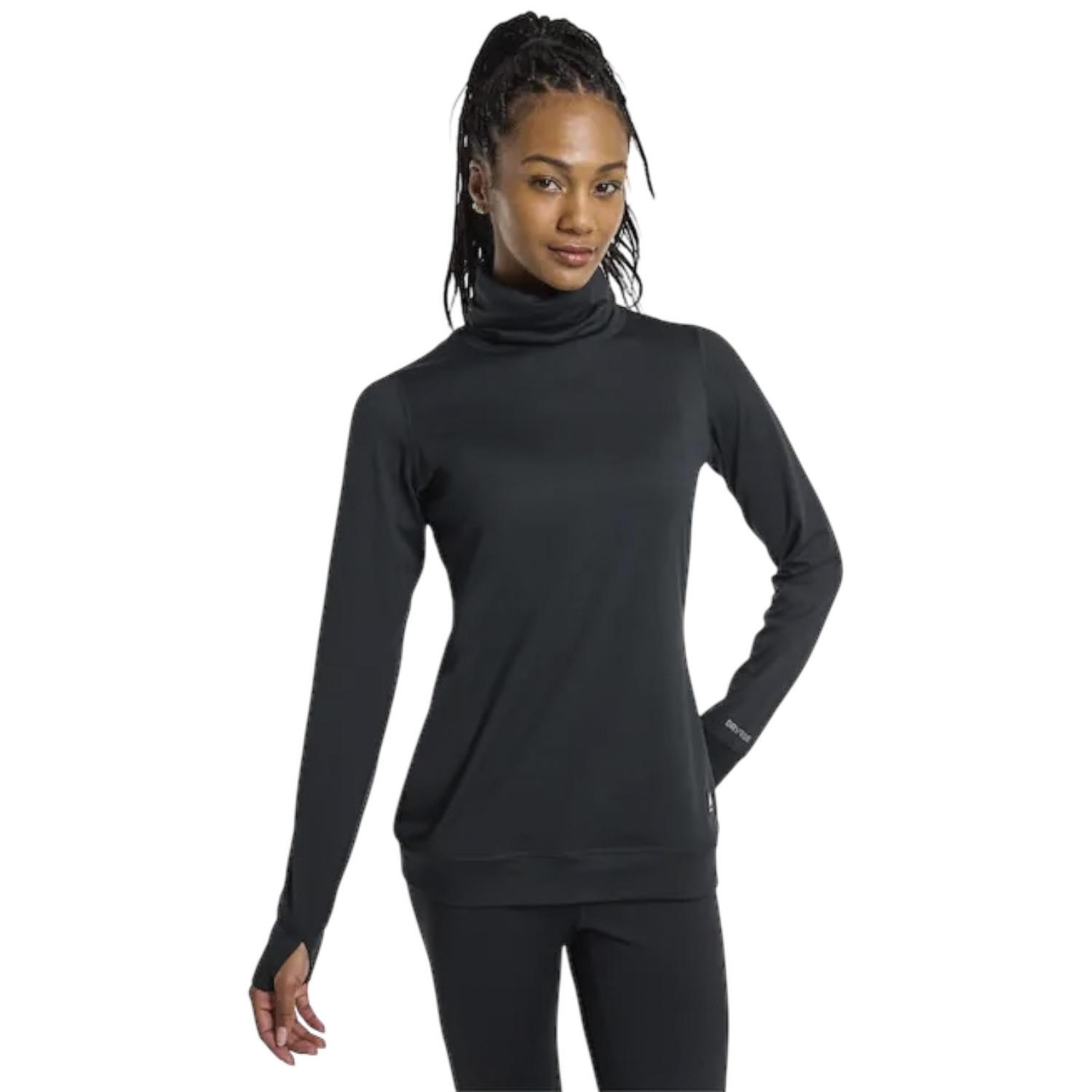Burton Midweight Long Neck Kadın Siyah Içlik Üst