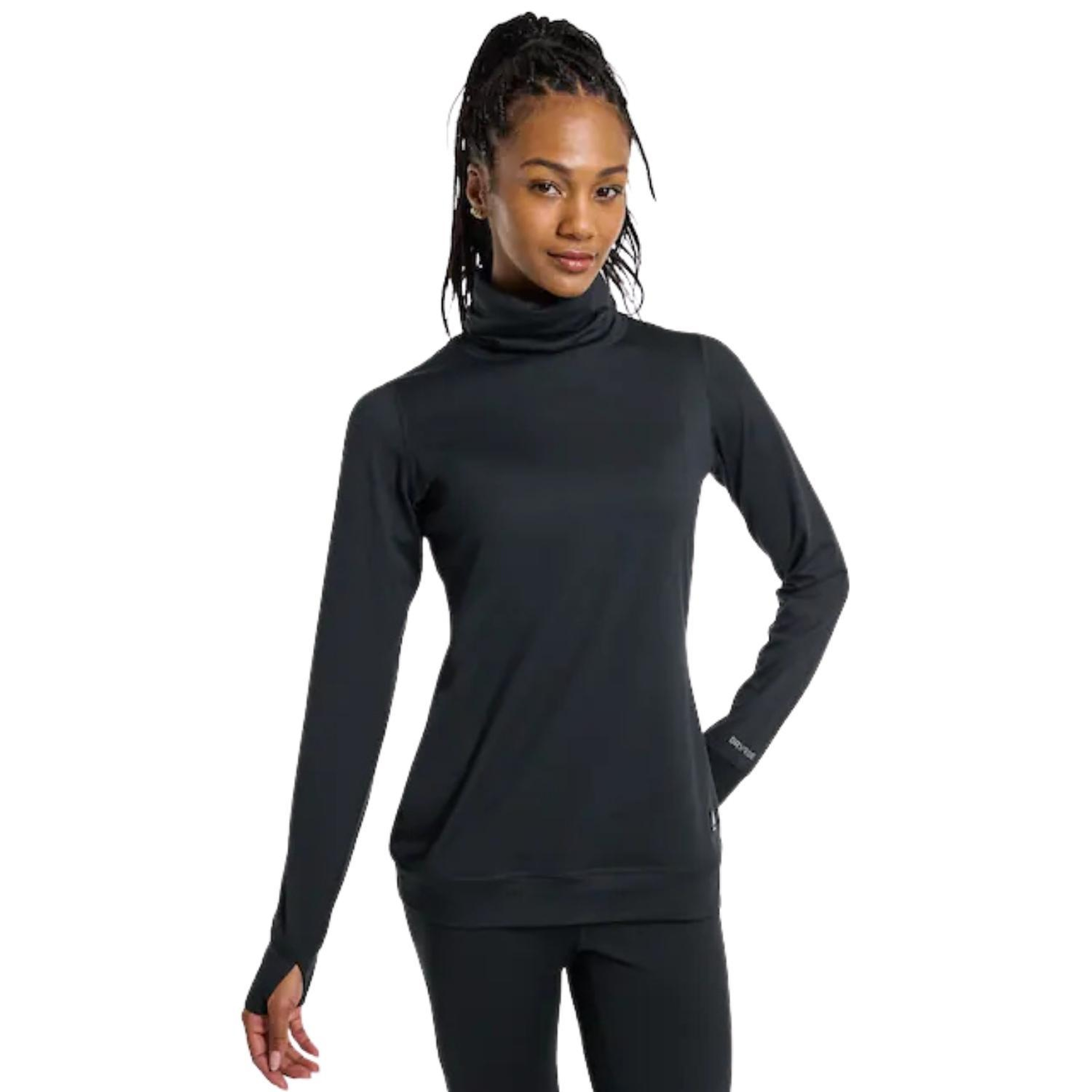 Burton Midweight Long Neck Kadın Siyah Içlik Üst