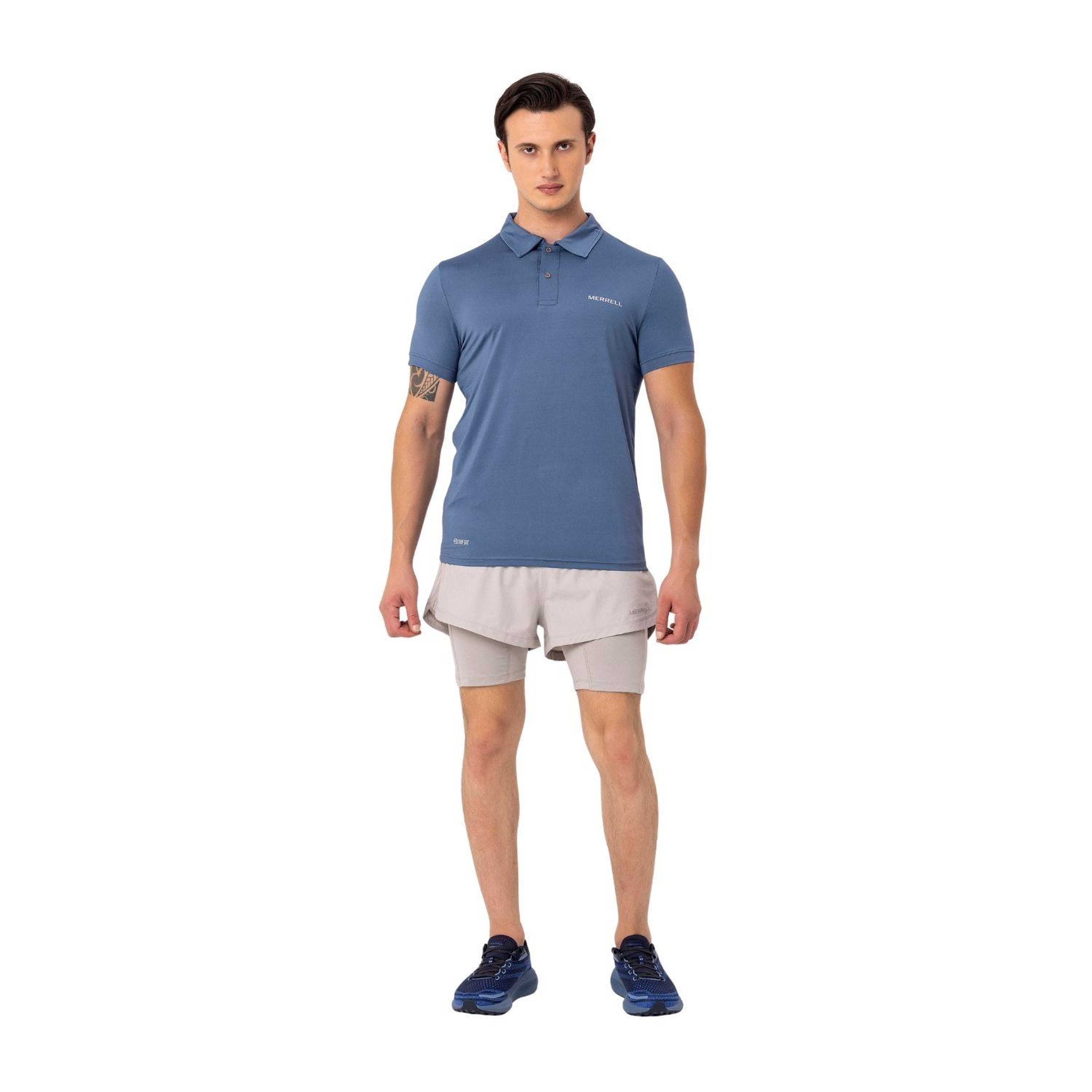 Merrell Pace Erkek Mavi Polo Tişört