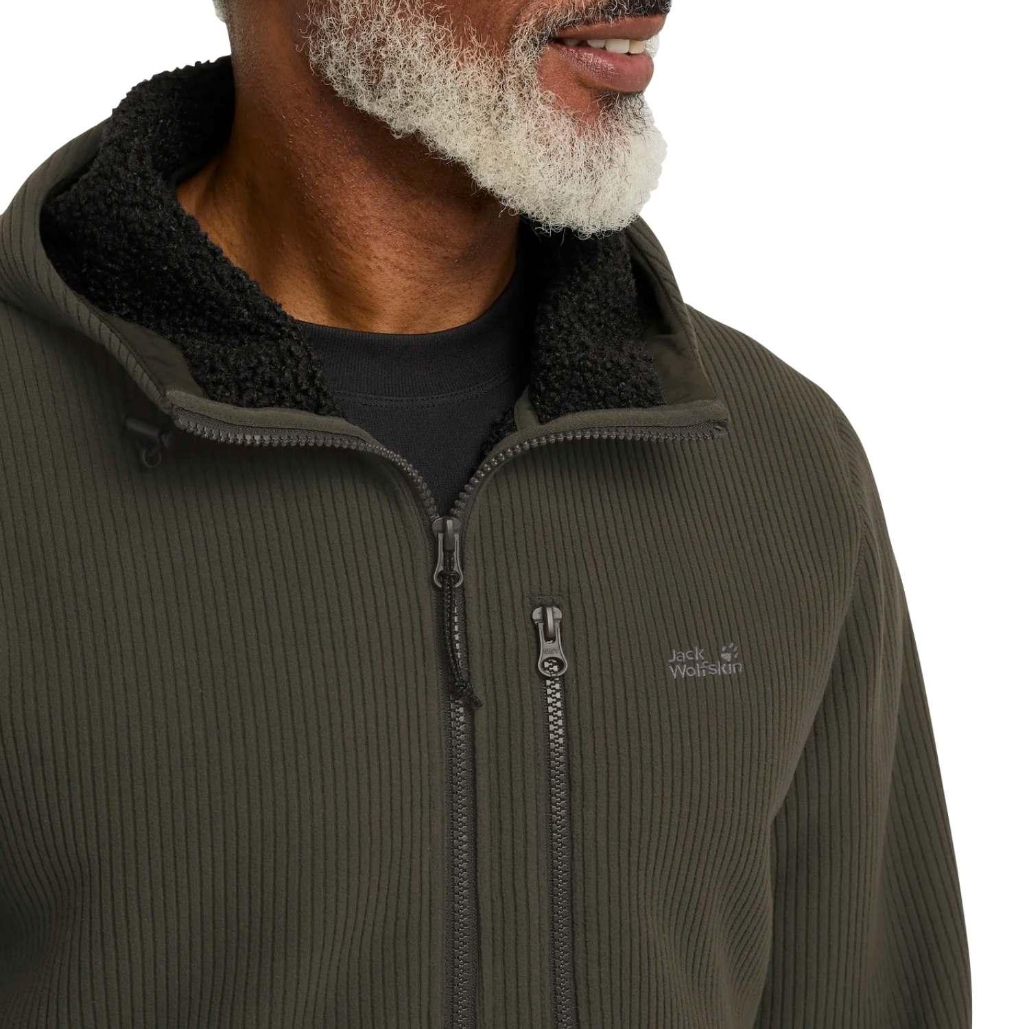 Jack Wolfskin Lake Ridge Hooded Erkek Yeşil Outdoor Ceketi