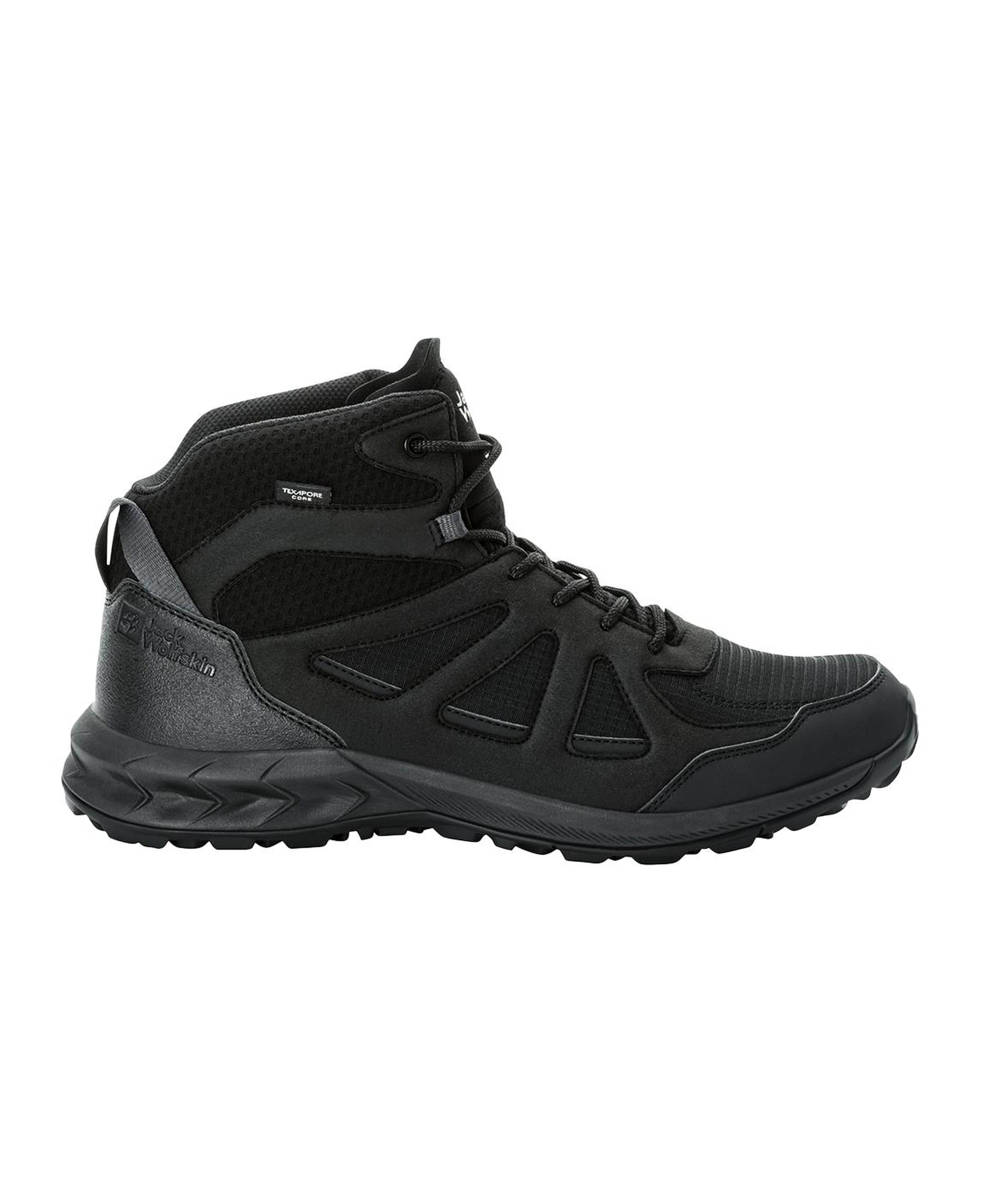 Jack Wolfskin Woodland 2 Texapore Mid Erkek Siyah Bot