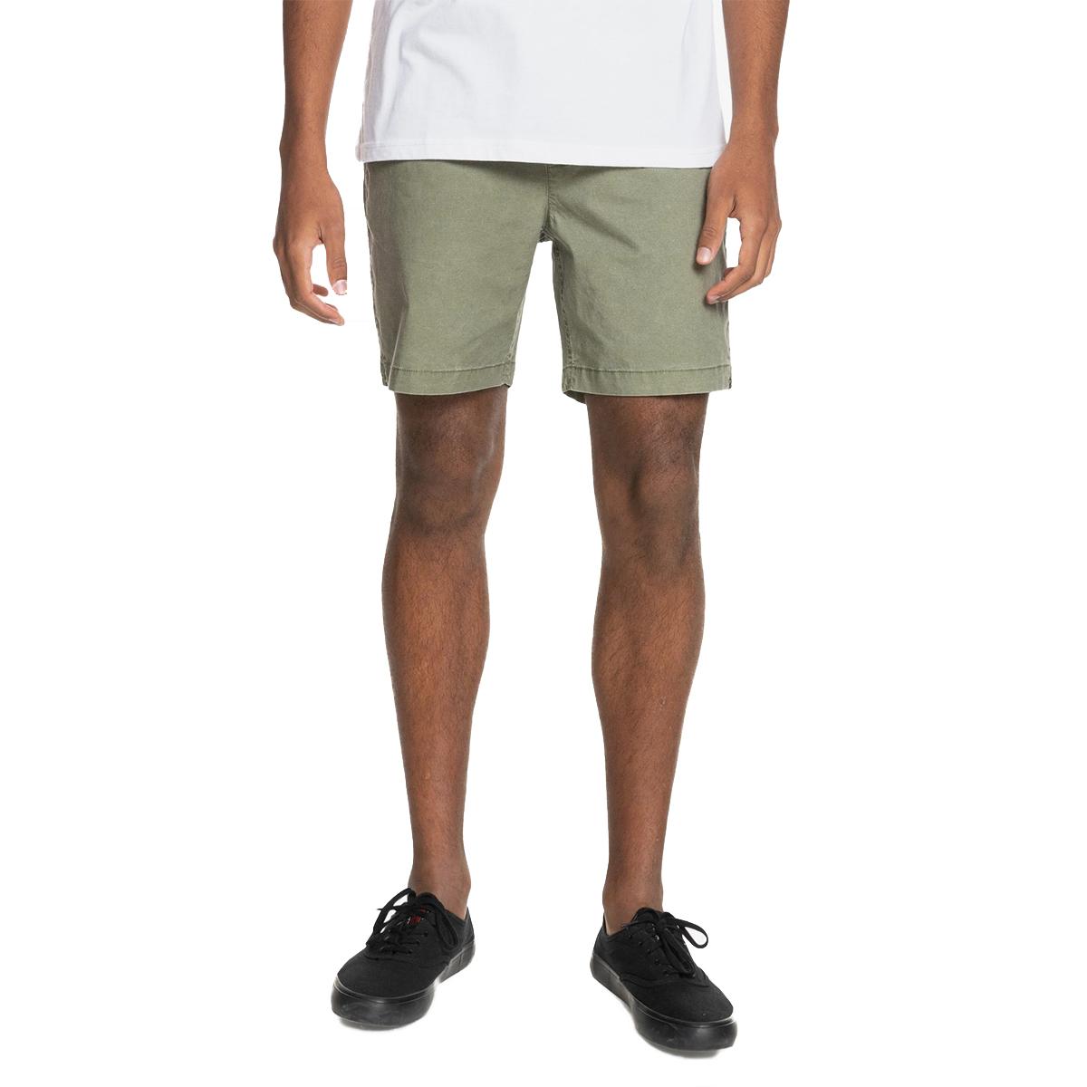 Quiksilver Erkek Şort Walkshort Taxer Yeşil Günlük Giyim