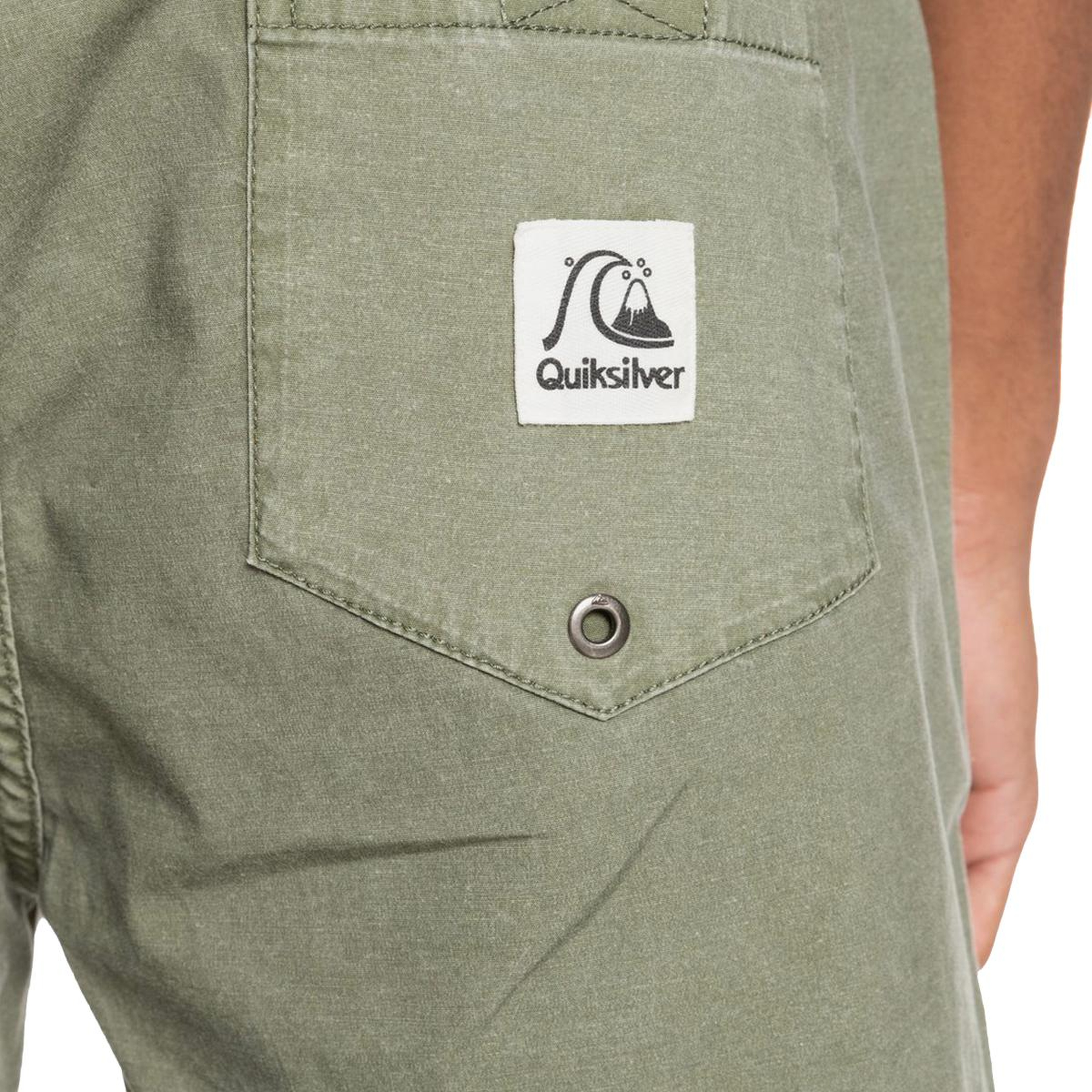 Quiksilver Erkek Şort Walkshort Taxer Yeşil Günlük Giyim