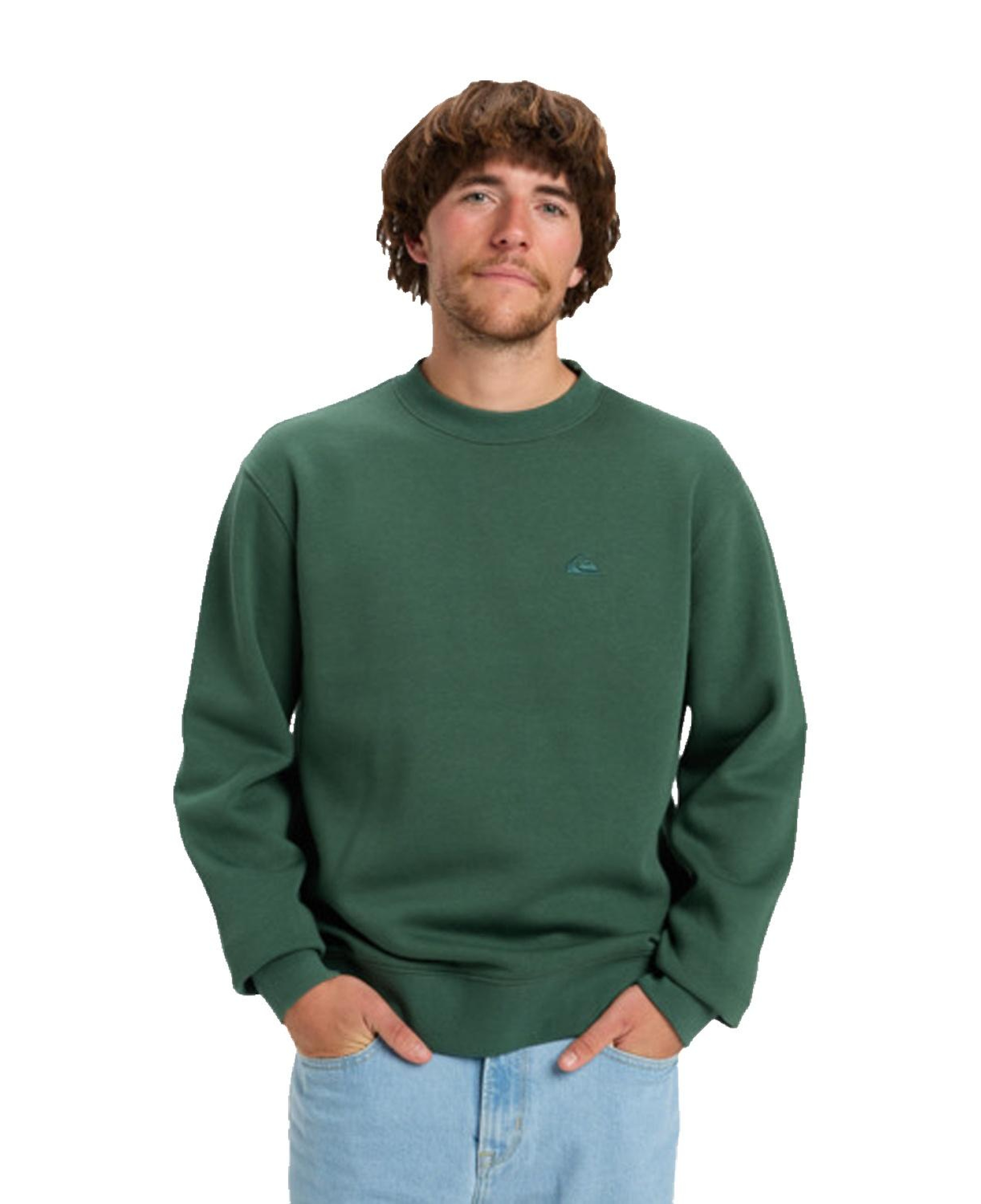 Quiksilver Salt Water Crew Erkek Yeşil Sweatshirt