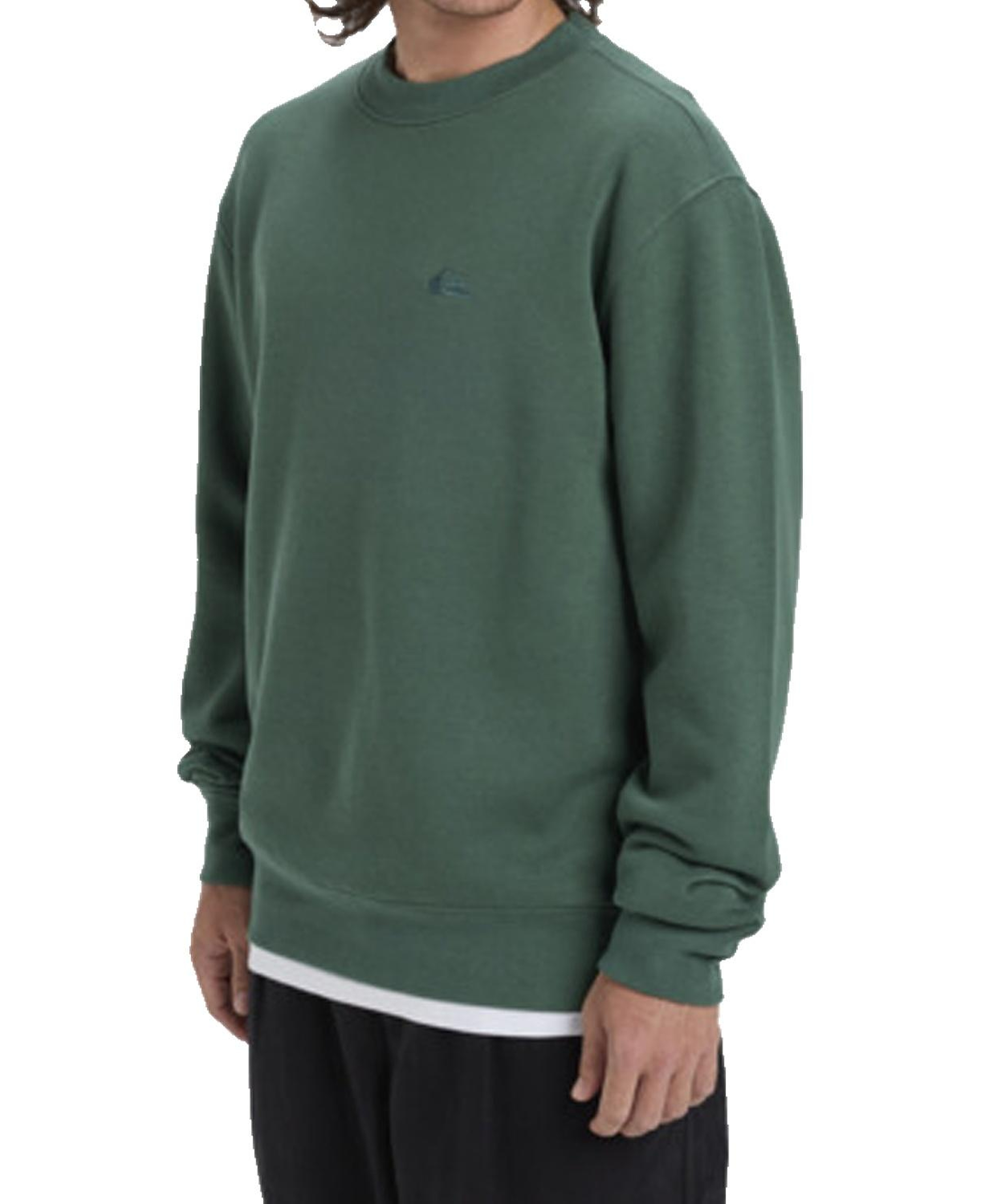 Quiksilver Salt Water Crew Erkek Yeşil Sweatshirt