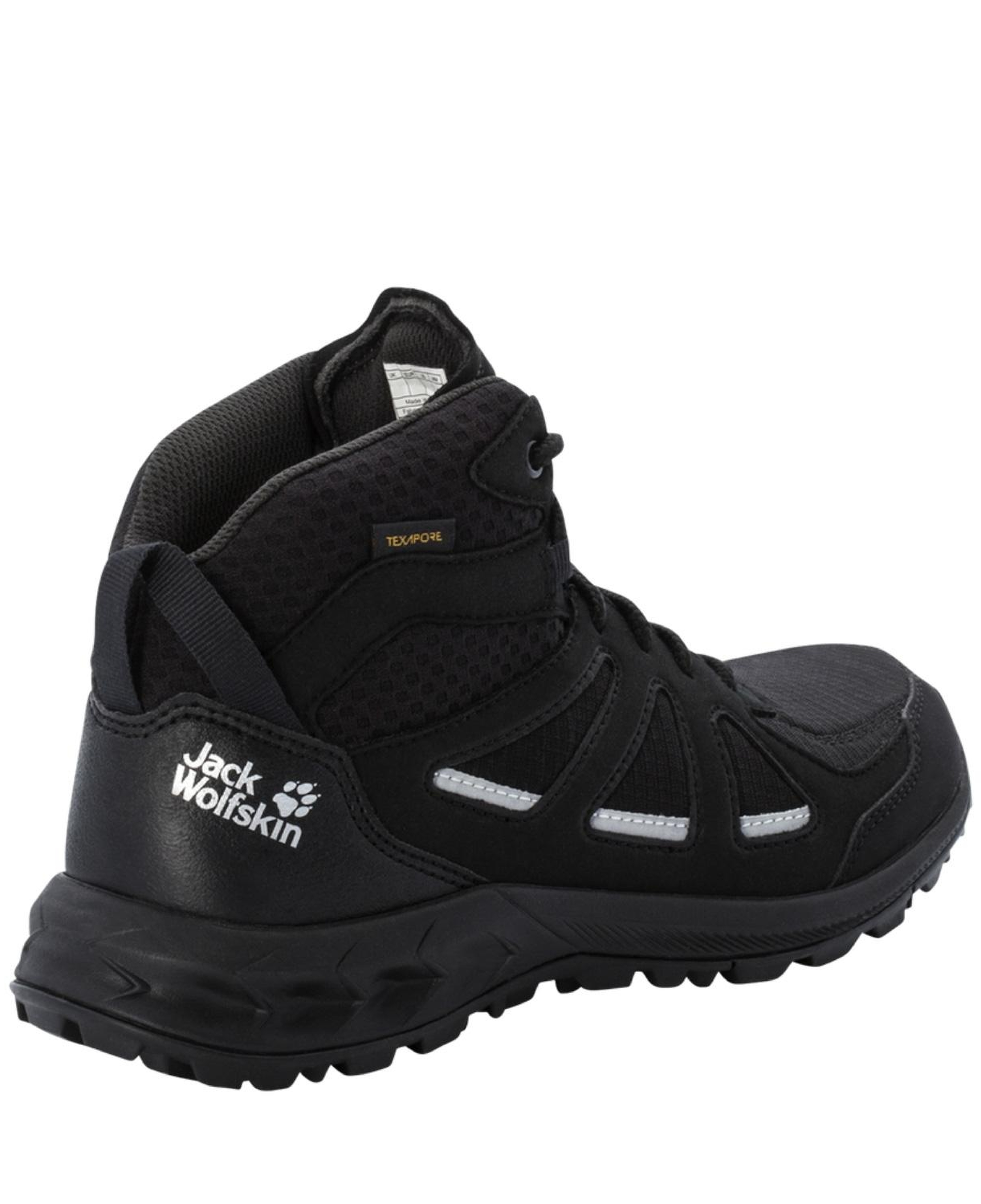 Jack Wolfskin Woodland 2 Texapore Mid Kadın Siyah Bot
